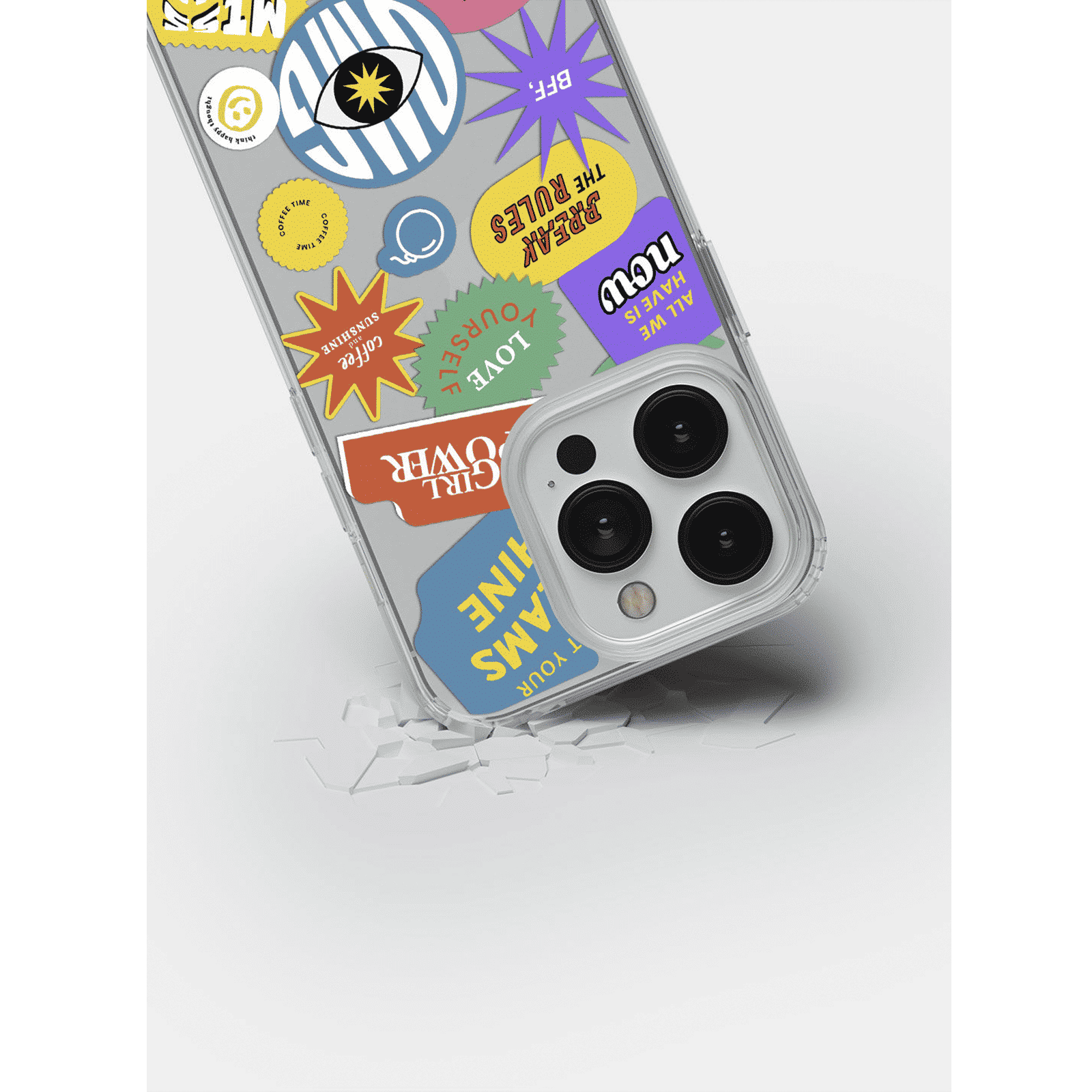 Macmerise SK Sassy Girl Silicone Back Cover for Apple iPhone 14 Pro (Supports Wireless Charging, Multi Color)_4