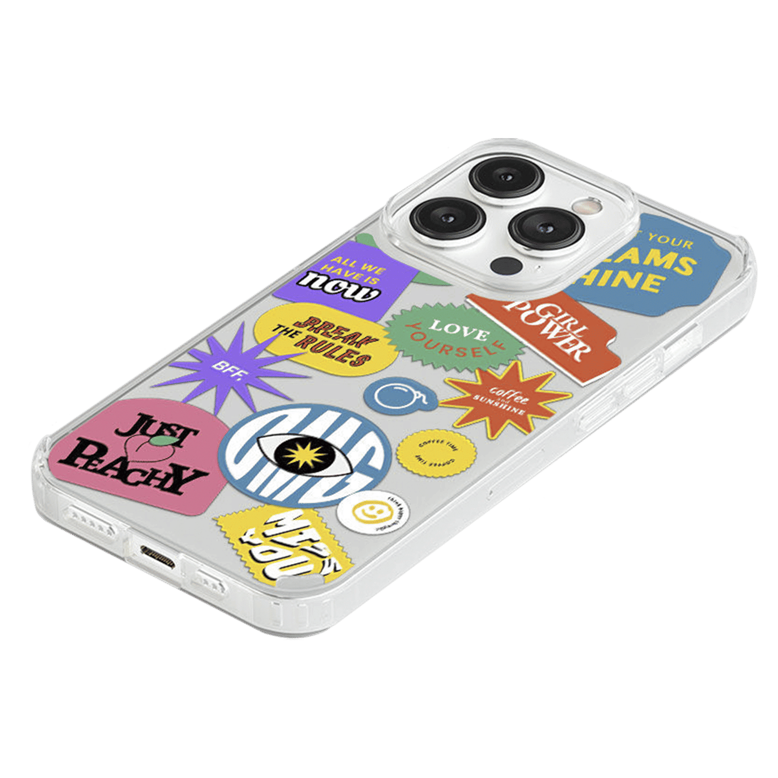 Macmerise SK Sassy Girl Silicone Back Cover for Apple iPhone 14 Pro (Supports Wireless Charging, Multi Color)_7