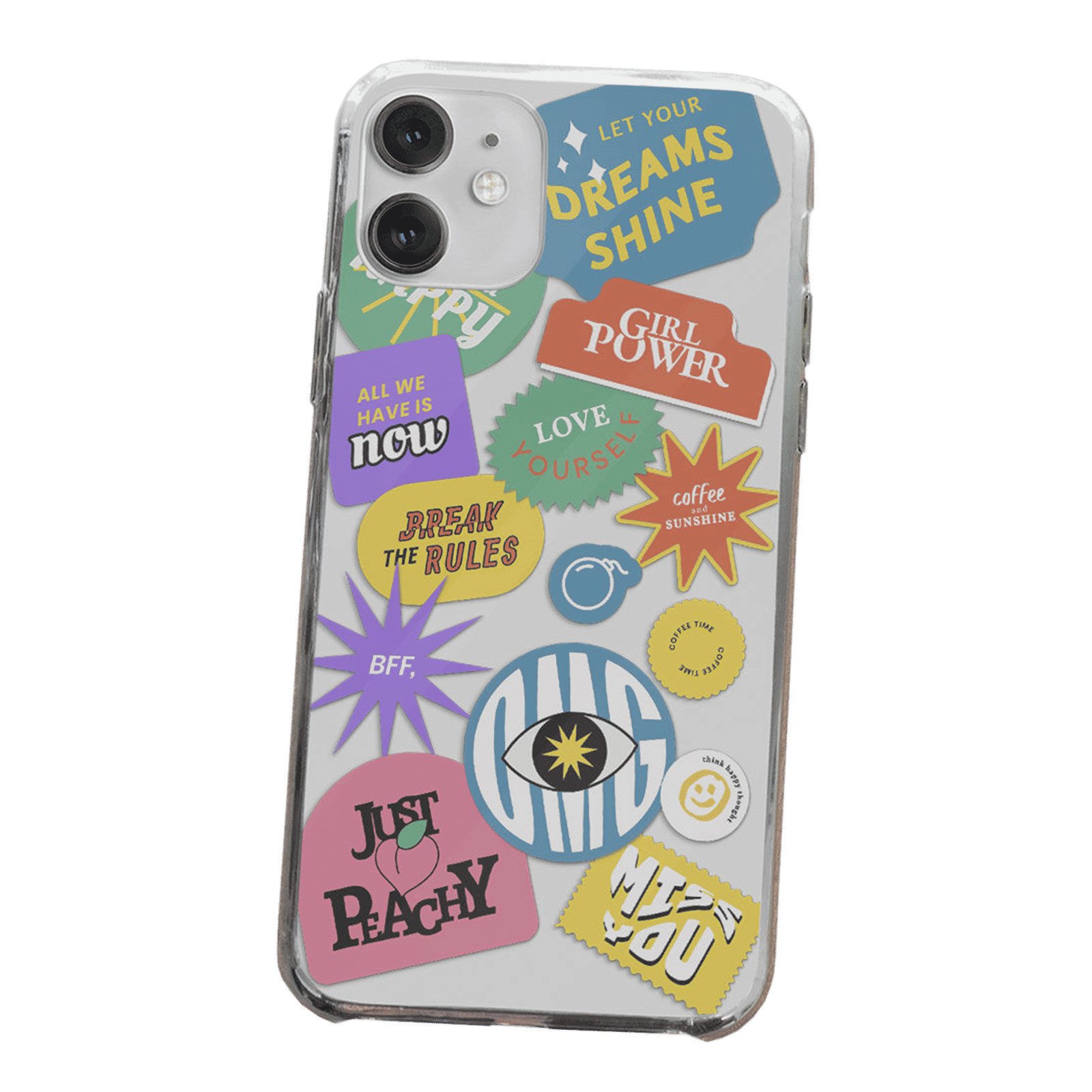 Macmerise SK Sassy Girl Silicone Back Cover for Apple iPhone 14 (Supports Wireless Charging, Multi Color)_8