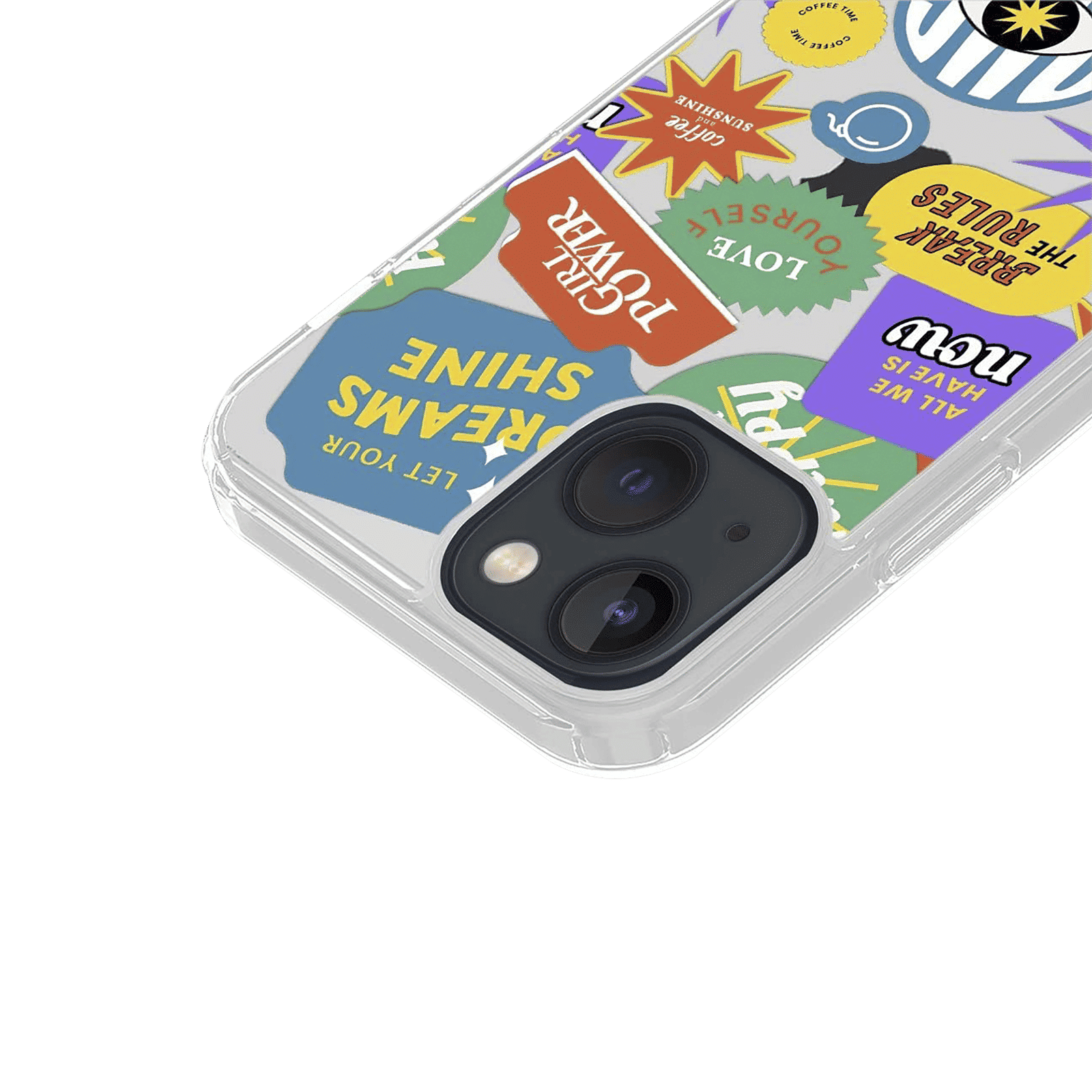 Macmerise SK Sassy Girl Silicone Back Cover for Apple iPhone 14 (Supports Wireless Charging, Multi Color)_4