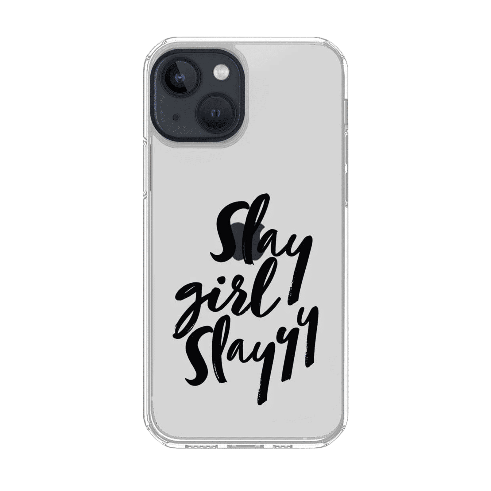 Macmerise Slay Girl Slay Silicone Back Cover for Apple iPhone 14 Plus (Supports Wireless Charging, Clear)_8
