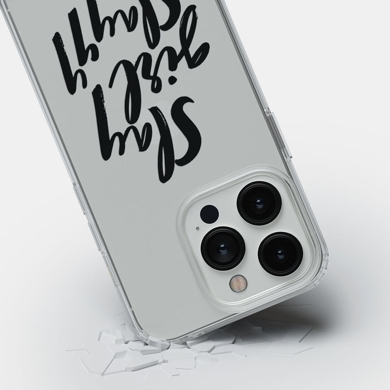 Macmerise Slay Girl Slay Silicone Back Cover for Apple iPhone 14 Pro Max (Supports Wireless Charging, Clear)_5