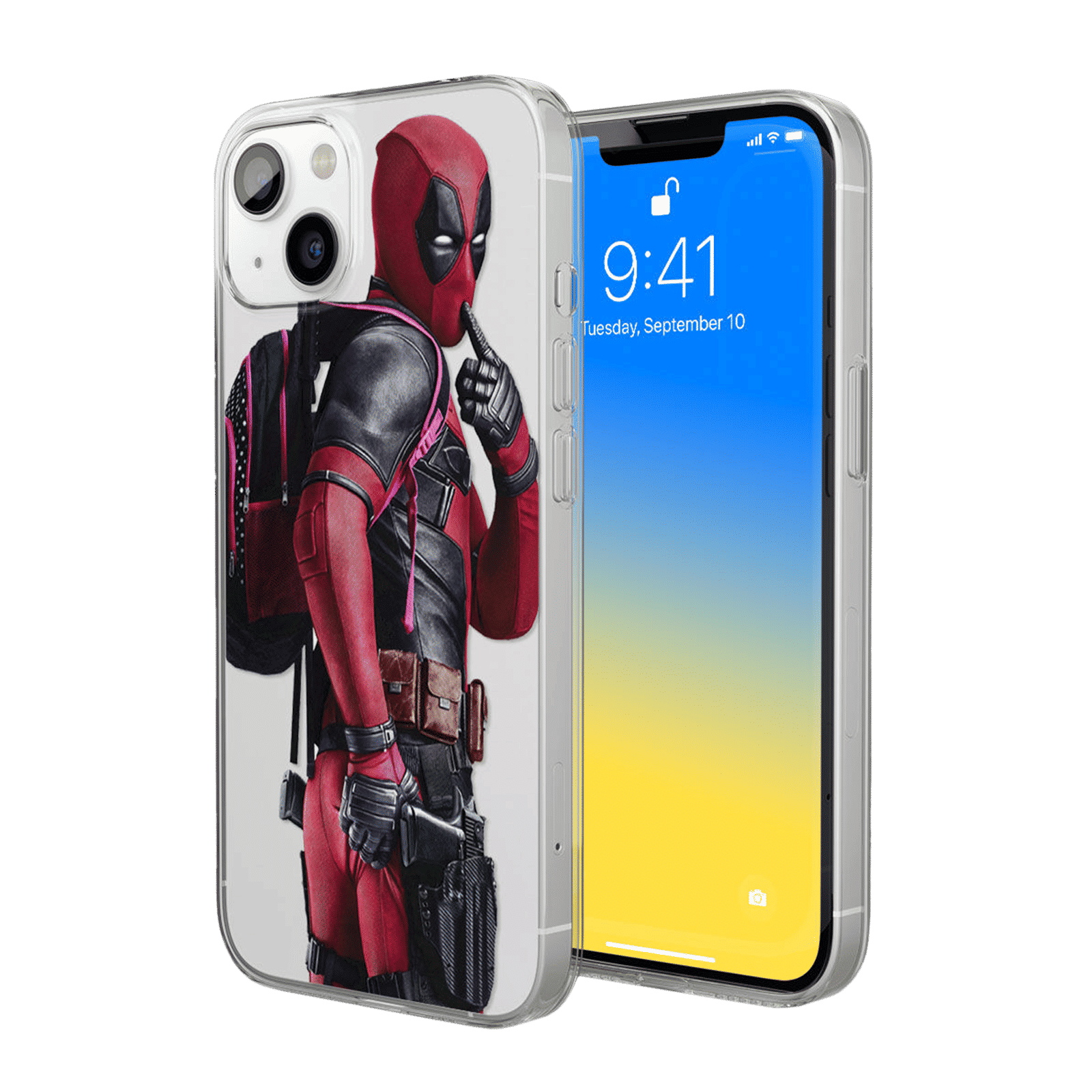 Macmerise Smart Ass Deadpool Silicone Back Cover for Apple iPhone 14 Plus (Supports Wireless Charging, Multi Color) Macmerise Smart Ass Deadpool Silicone Back Cover for Apple iPhone 14 Plus (Supports Wireless Charging, Multi Color)_1