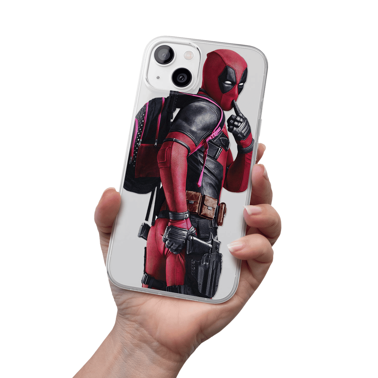 Macmerise Smart Ass Deadpool Silicone Back Cover for Apple iPhone 14 Plus (Supports Wireless Charging, Multi Color) Macmerise Smart Ass Deadpool Silicone Back Cover for Apple iPhone 14 Plus (Supports Wireless Charging, Multi Color)_7