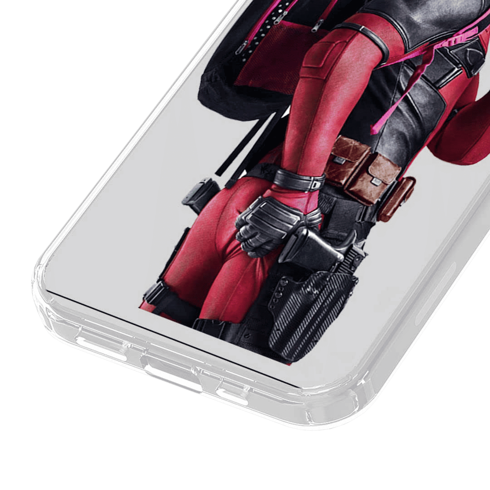 Macmerise Smart Ass Deadpool Silicone Back Cover for Apple iPhone 14 Pro Max (Supports Wireless Charging, Multi Color)_9