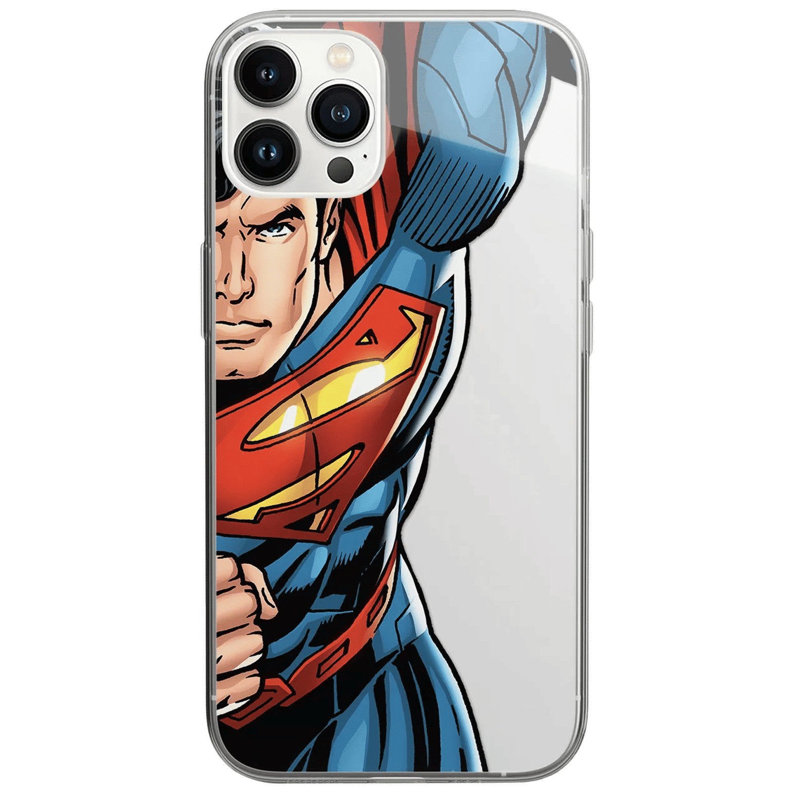 Macmerise Speed It Like Superman Silicone Back Cover for Apple iPhone 14 Pro (Supports Wireless Charging, Multi Color)_3