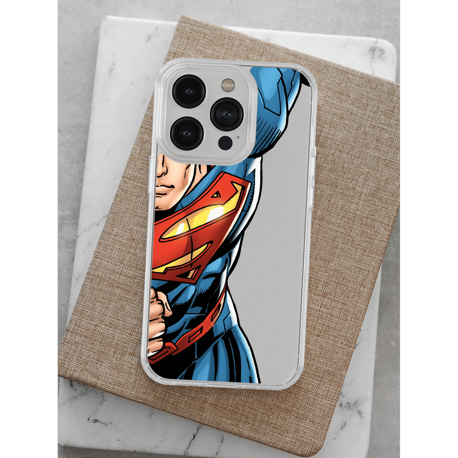 Macmerise Speed It Like Superman Silicone Back Cover for Apple iPhone 14 Pro (Supports Wireless Charging, Multi Color)_4