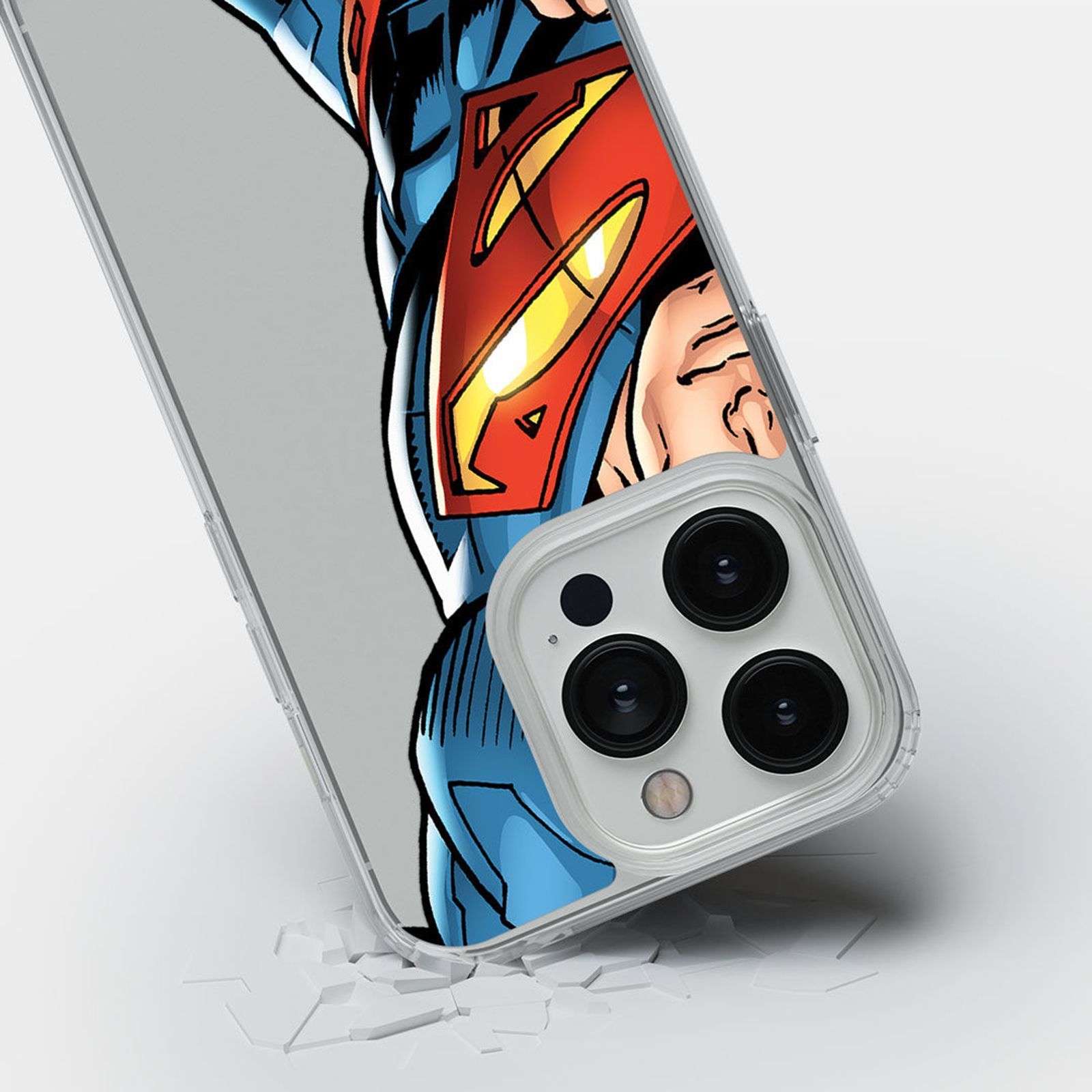 Macmerise Speed It Like Superman Silicone Back Cover for Apple iPhone 14 Pro (Supports Wireless Charging, Multi Color)_7