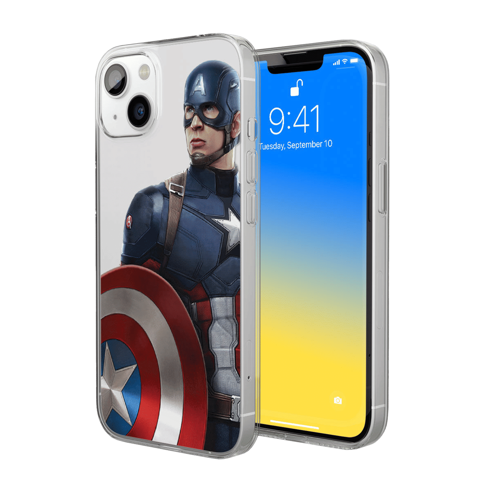 Macmerise Team Blue Captain Silicone Back Cover for Apple iPhone 14 Plus (Supports Wireless Charging, Multi Color)_1