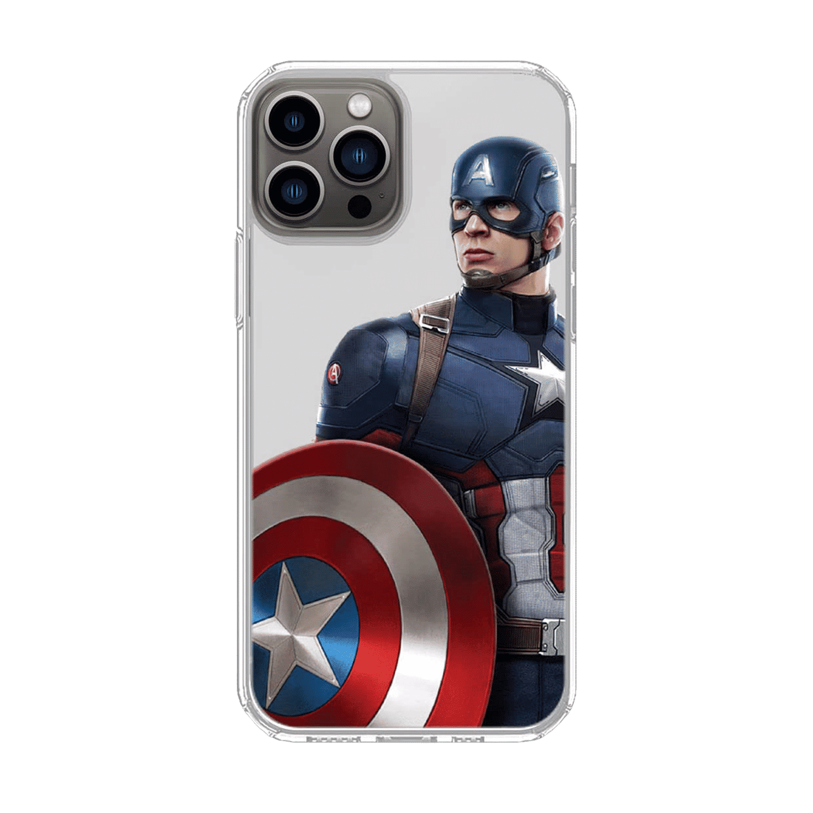 Macmerise Team Blue Captain Silicone Back Cover for Apple iPhone 14 Pro Max (Supports Wireless Charging, Multi Color)_1