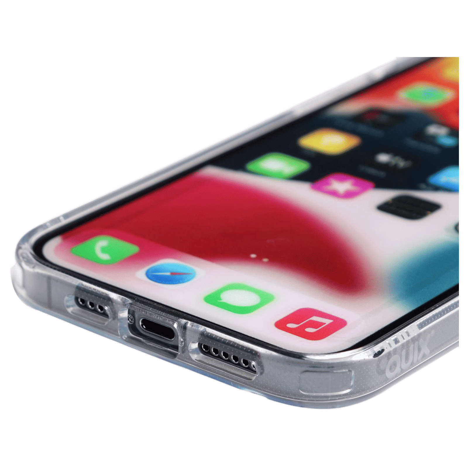 QUIX TPU Back Cover for Apple iPhone 14 Pro Max (Supports Wireless Charging, Clear)_5