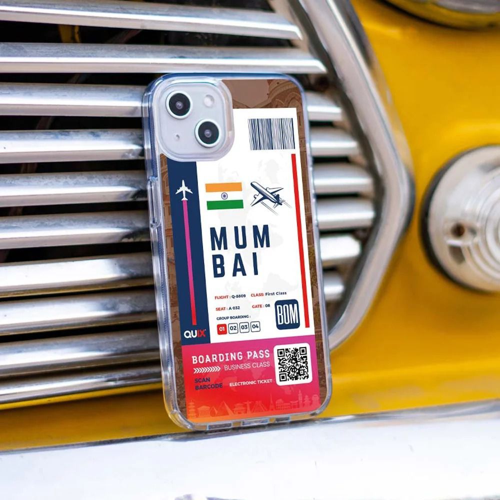 QUIX Mumbai Boarding Pass TPU Back Cover for Apple iPhone 14 (Supports Wireless Charging, Multi Color) QUIX Mumbai Boarding Pass TPU Back Cover for Apple iPhone 14 (Supports Wireless Charging, Multi Color)_3