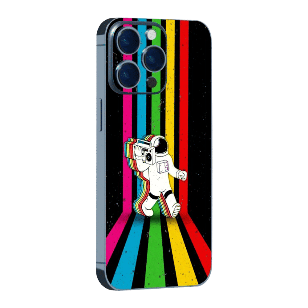 QUIX Retro Astronaut Stylish Skin Vinyl Back Cover for Apple iPhone 14 Pro (Supports Wireless Charging, Multi Color) QUIX Retro Astronaut Stylish Skin Vinyl Back Cover for Apple iPhone 14 Pro (Supports Wireless Charging, Multi Color)_1