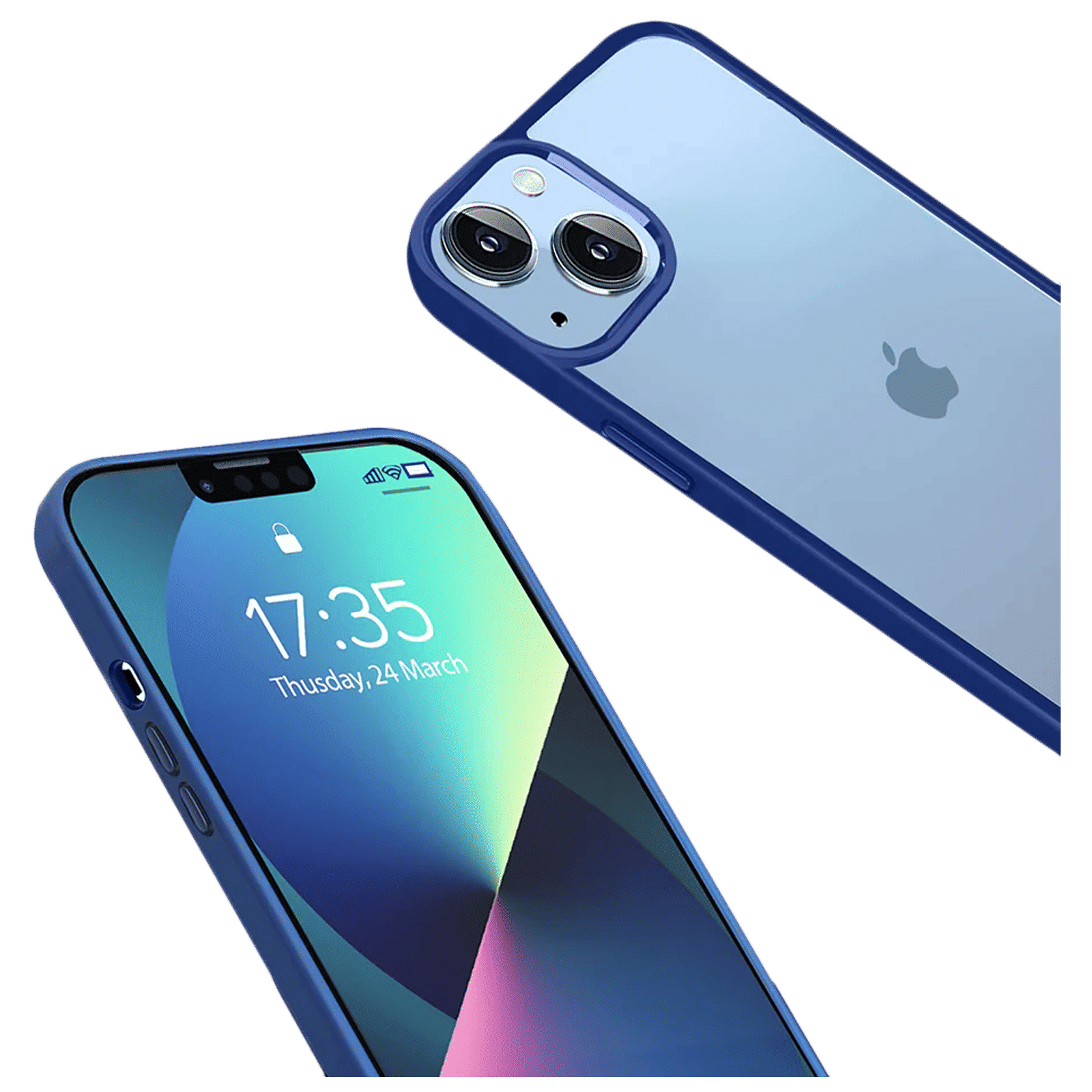 GRIPP Clarion Hard Polycarbonate & Silicone Back Cover for Apple iPhone 14 (Drop Protection, Blue) GRIPP Clarion Hard Polycarbonate & Silicone Back Cover for Apple iPhone 14 (Drop Protection, Blue)_5