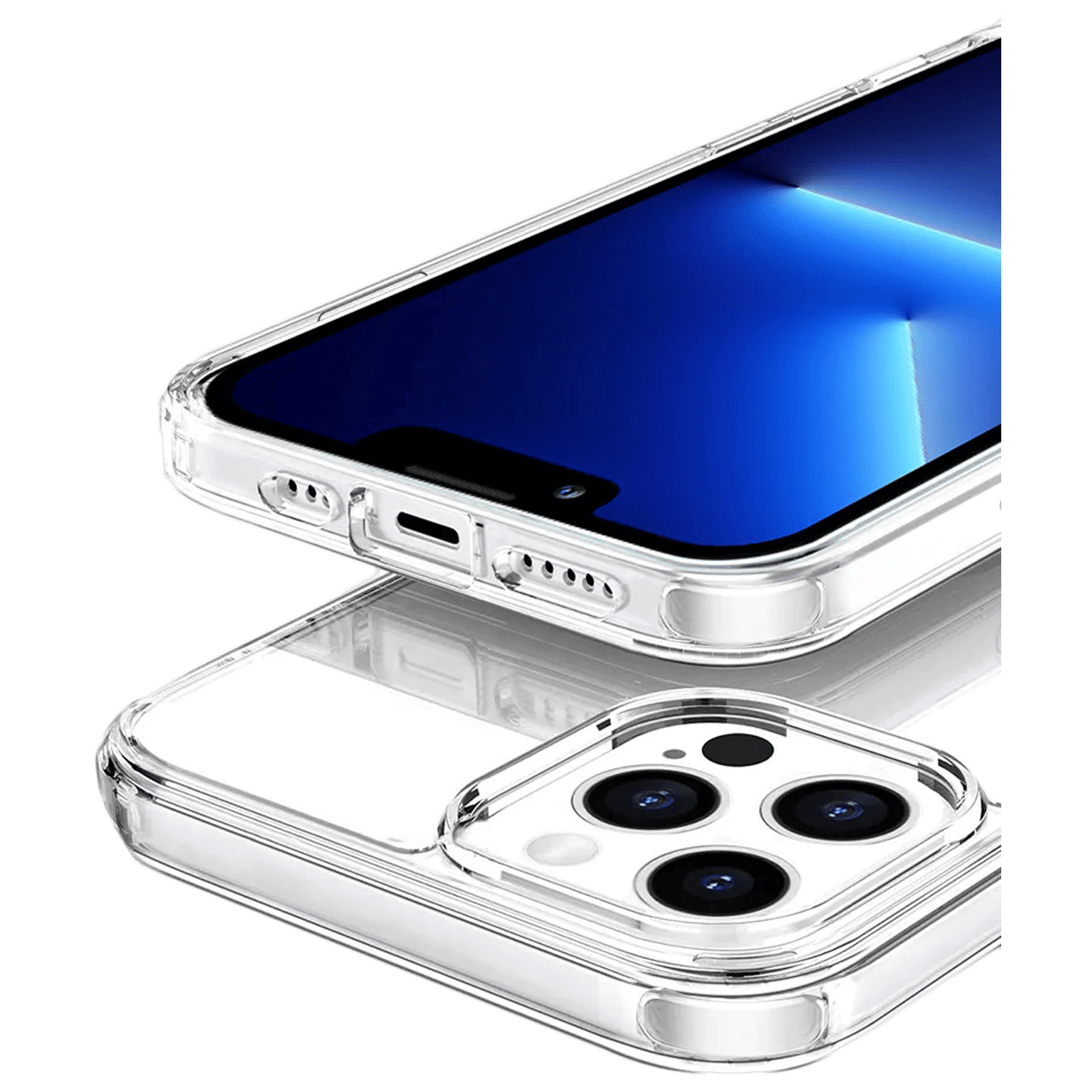 GRIPP Hard Polycarbonate & TPU Back Cover for Apple iPhone 14 Pro Max (Drop Hybrid Protection, Transparent)_5