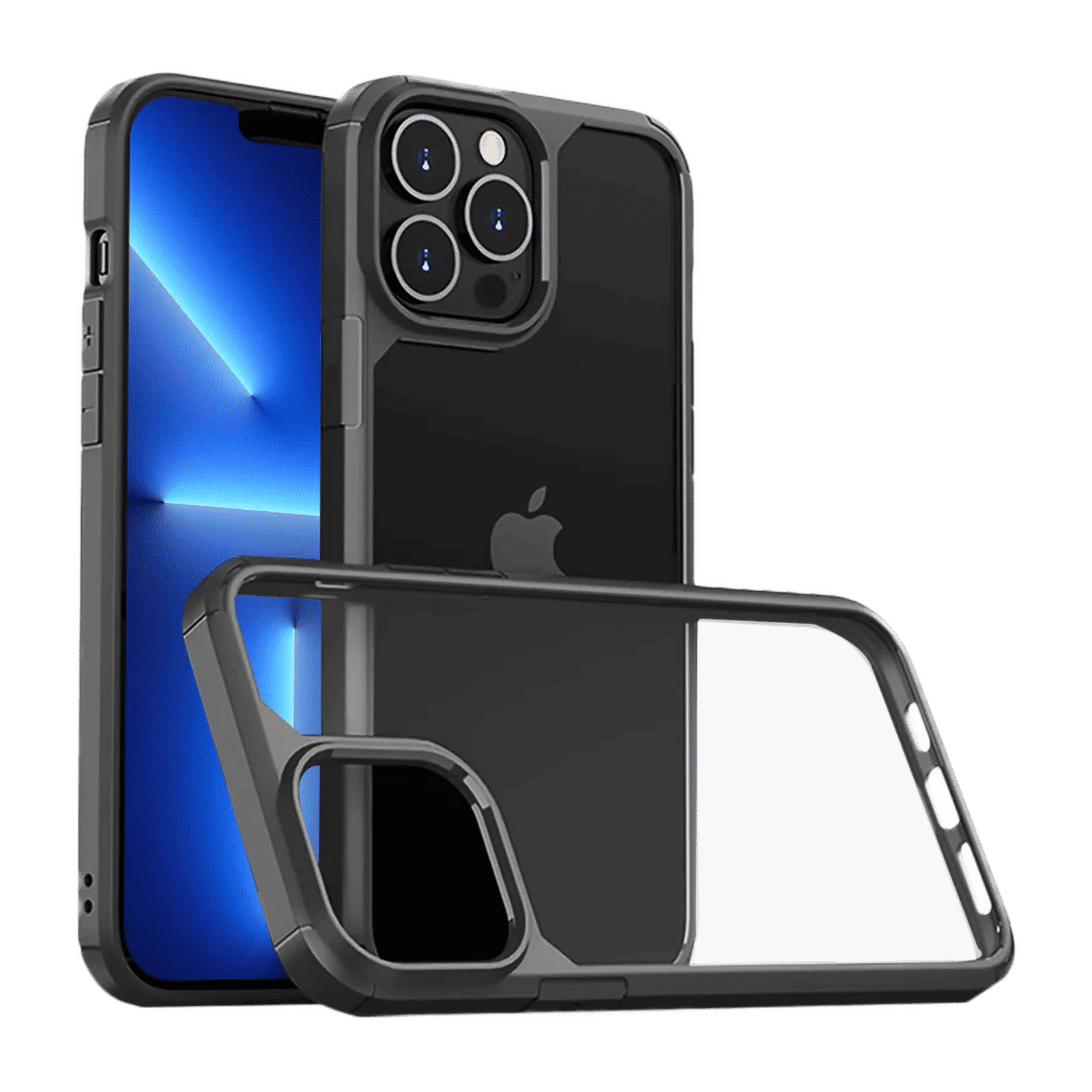 GRIPP Defender Hard Polycarbonate & TPU Back Cover for Apple iPhone 14 Pro (Drop Protection, Black)_1