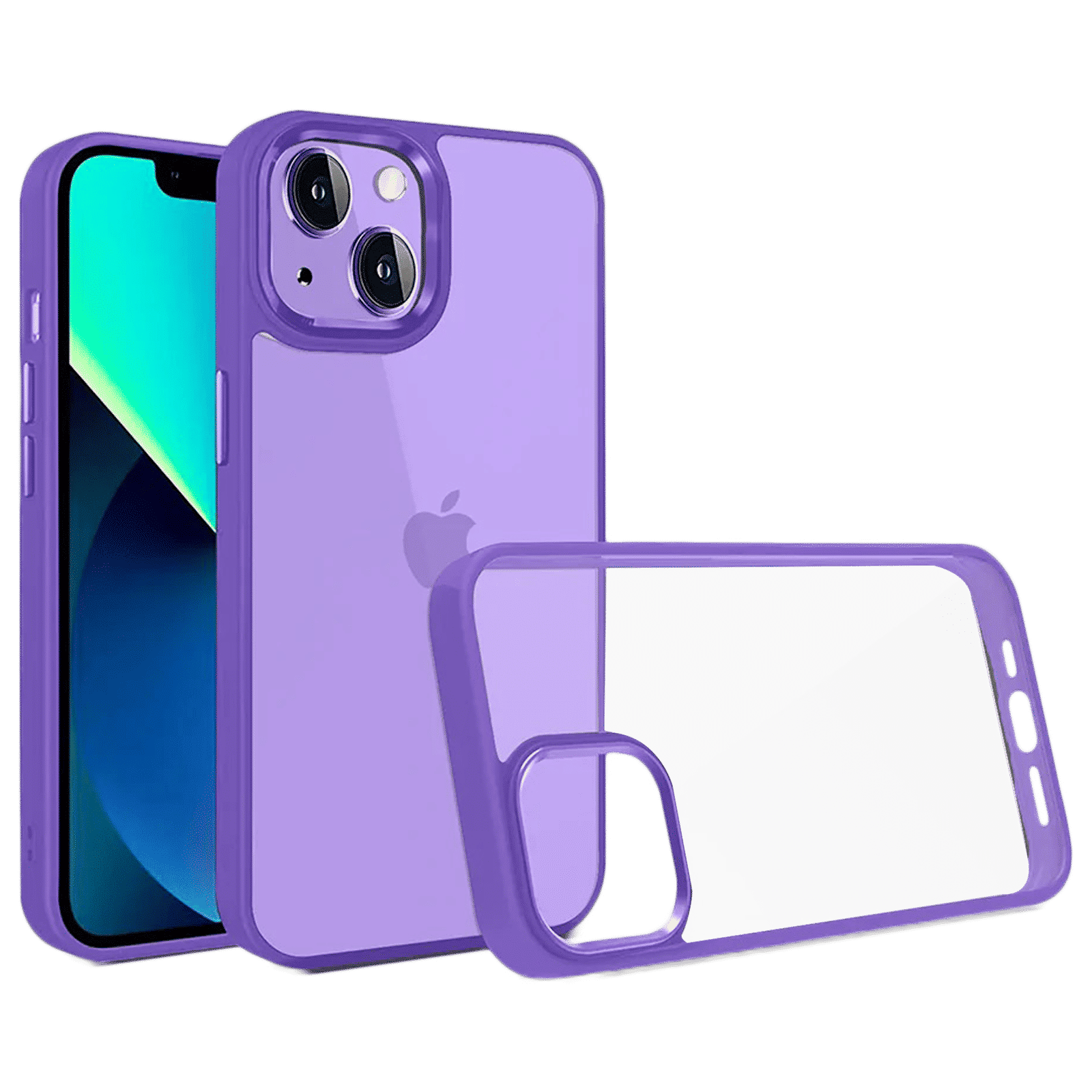 GRIPP Clarion Hard & Soft Polycarbonate & Silicon Back Cover for Apple iPhone 14 Plus (Supports Wireless Charging, Purple)_1