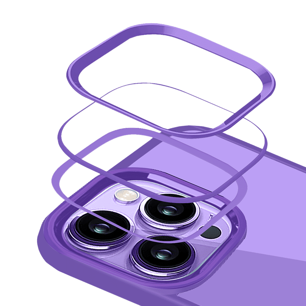 GRIPP Clarion Hard & Soft Polycarbonate & Silicon Back Cover for Apple iPhone 14 Plus (Supports Wireless Charging, Purple)_4