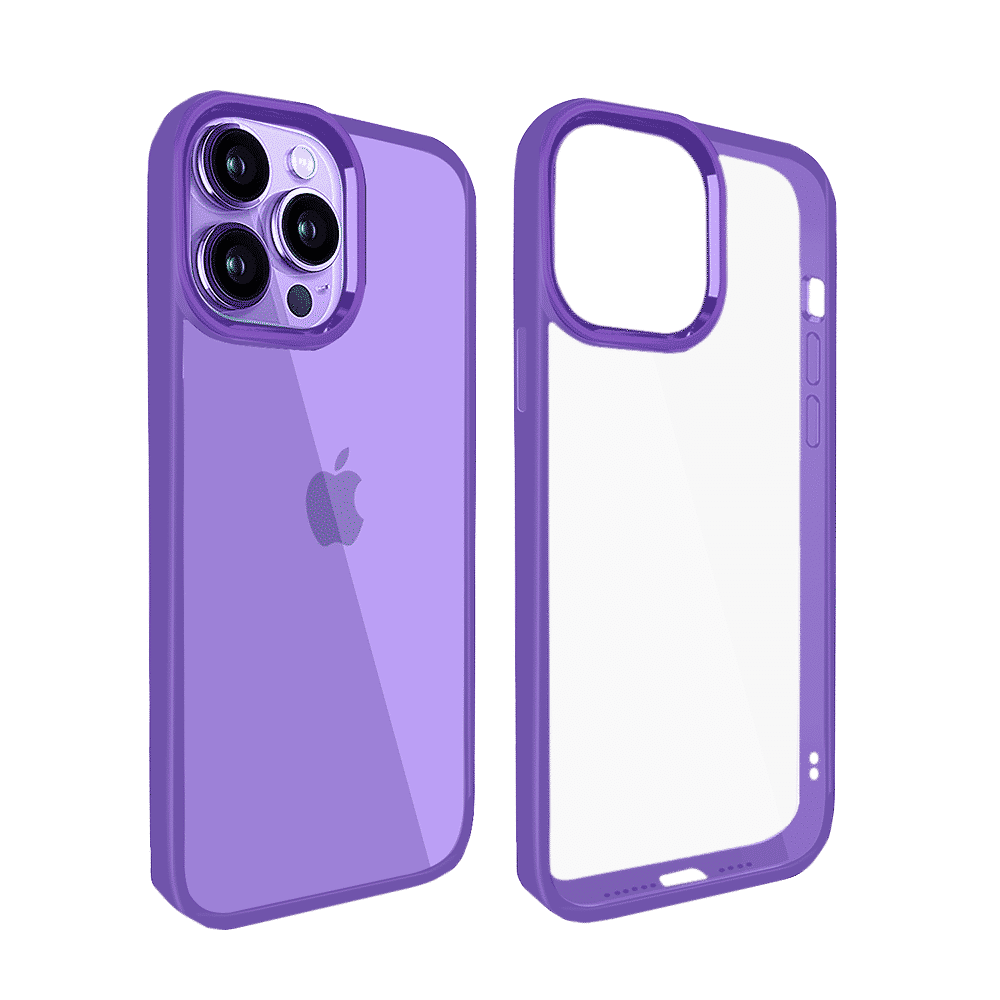 GRIPP Clarion Hard & Soft Polycarbonate & Silicon Back Cover for Apple iPhone 14 Plus (Supports Wireless Charging, Purple)_6