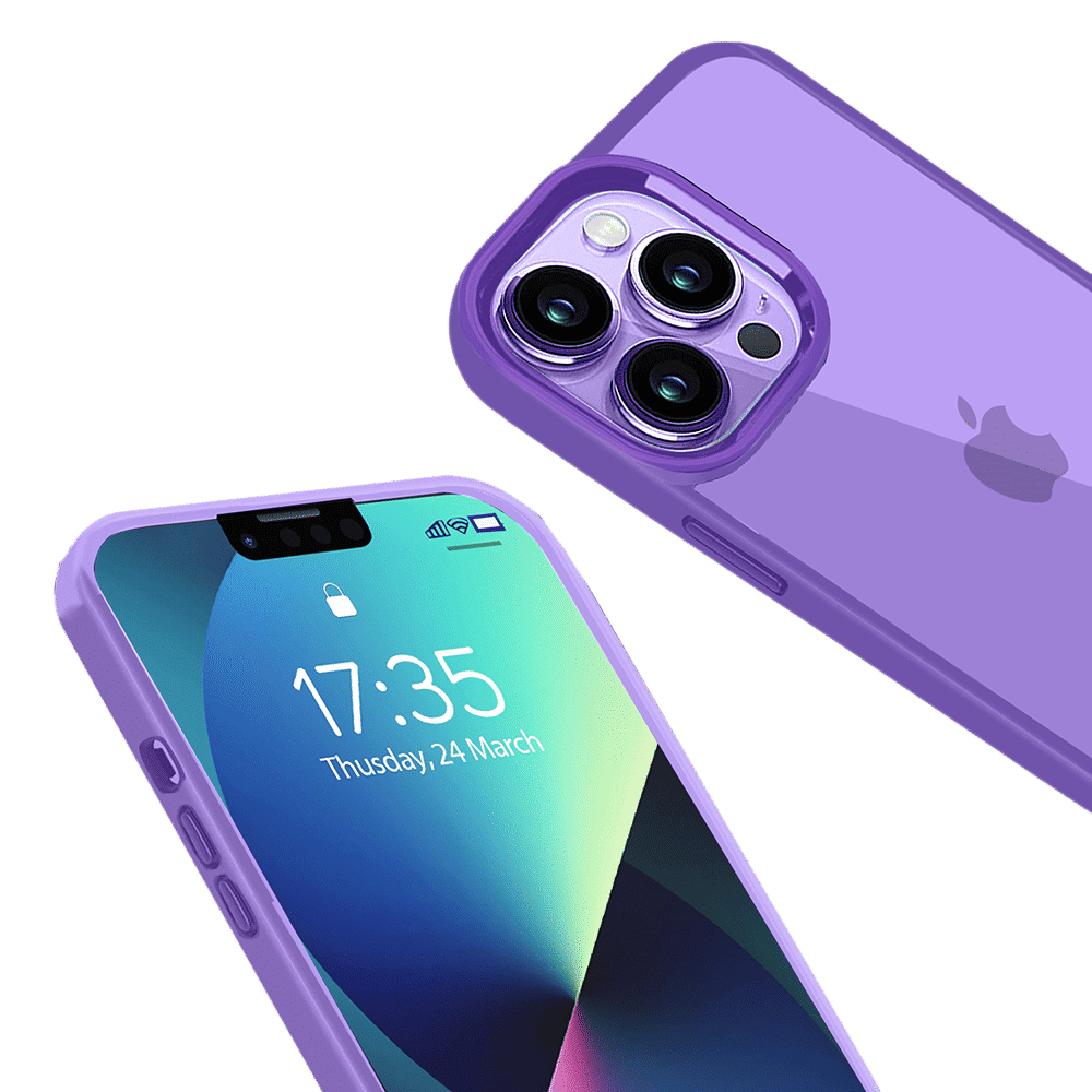 GRIPP Clarion Hard & Soft Polycarbonate & Silicon Back Cover for Apple iPhone 14 Plus (Supports Wireless Charging, Purple)_7