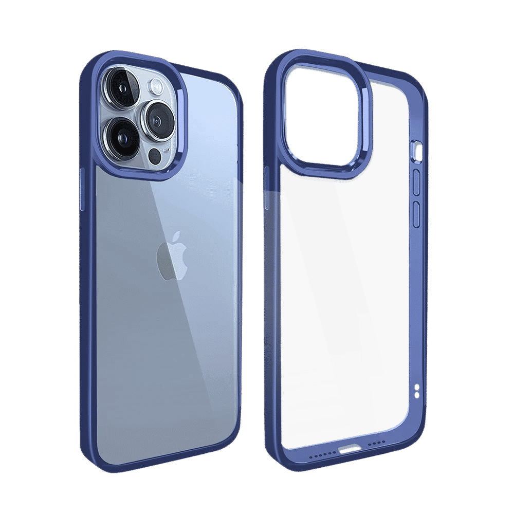 GRIPP Clarion Hard Polycarbonate & Silicone Back Cover for Apple iPhone 14 Pro Max (Drop Protection, Blue)_4