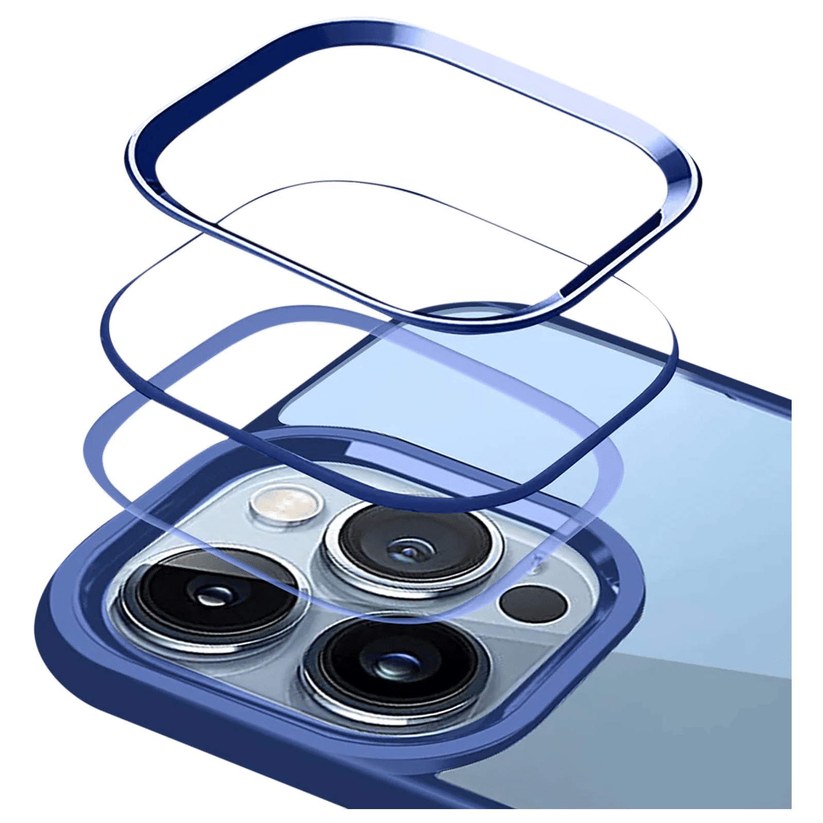 GRIPP Clarion Hard Polycarbonate & Silicone Back Cover for Apple iPhone 14 Pro Max (Drop Protection, Blue)_6