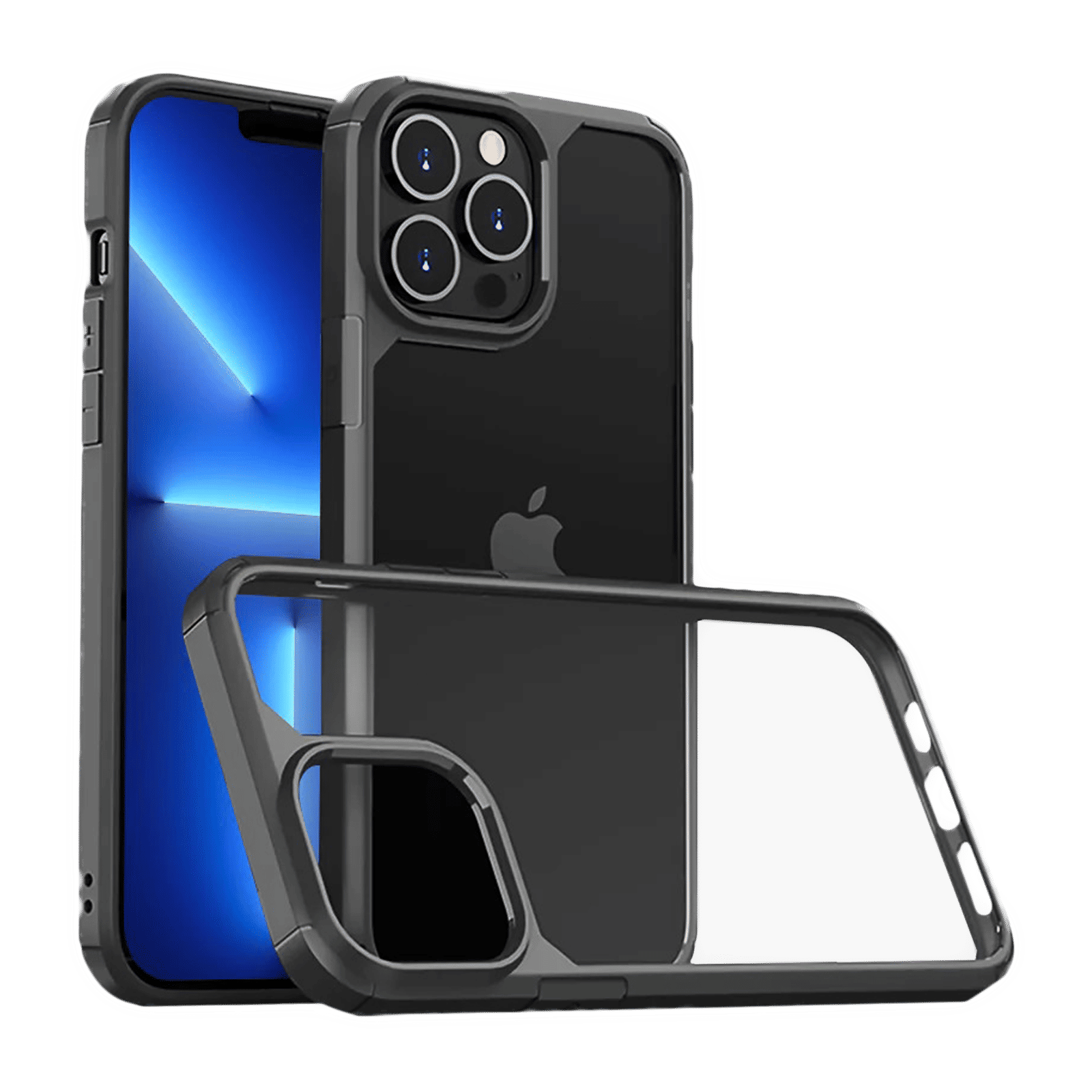 GRIPP Defender Hard Polycarbonate & TPU Back Cover for Apple iPhone 14 Pro Max (Supports Wireless Charging, Black)_1