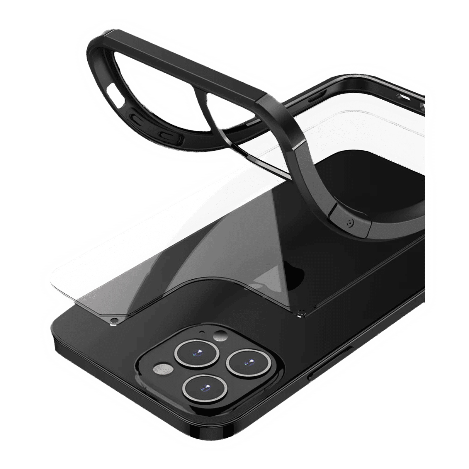 GRIPP Defender Hard Polycarbonate & TPU Back Cover for Apple iPhone 14 Pro Max (Supports Wireless Charging, Black)_3