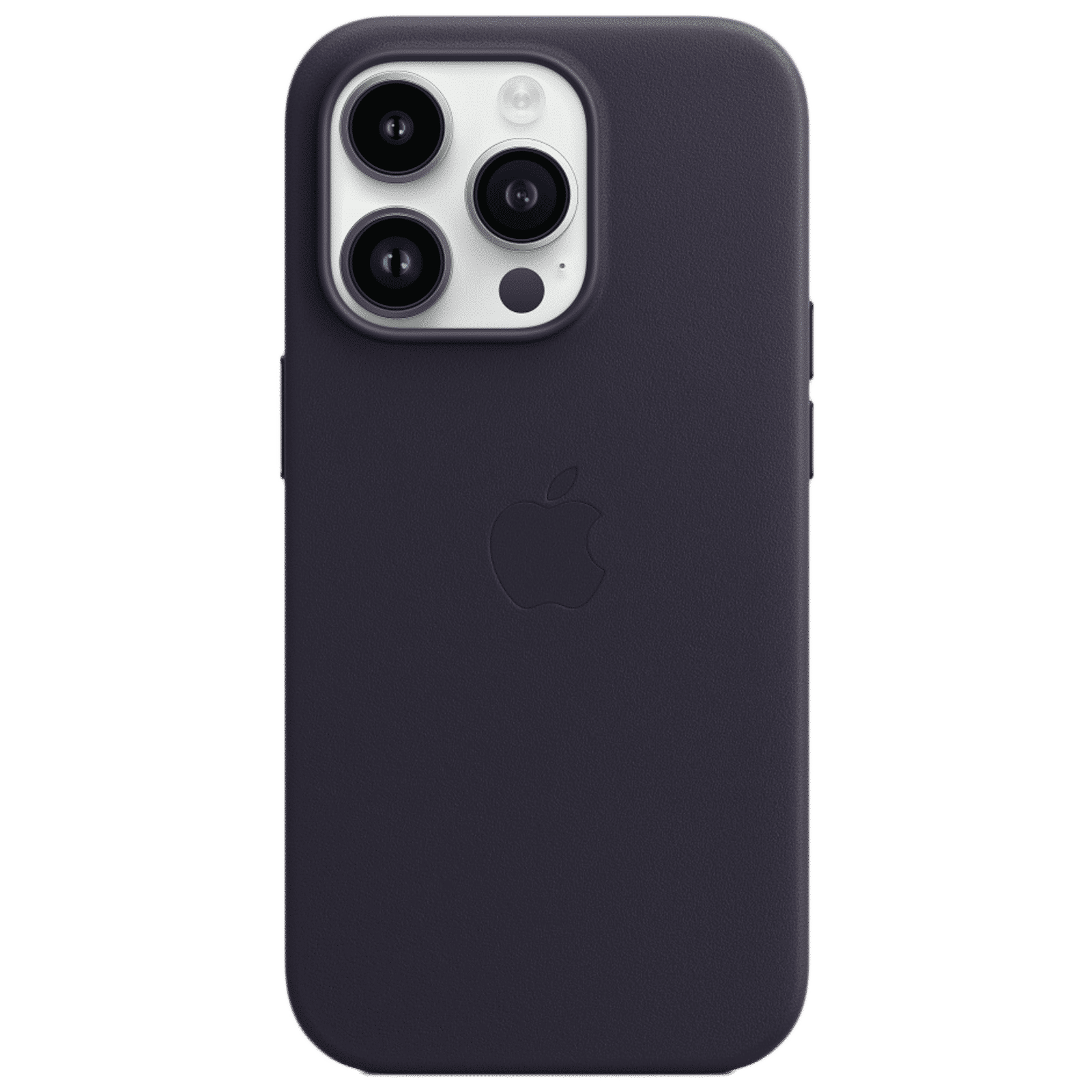Apple Soft Leather Back Cover for Apple iPhone 14 Pro (MagSafe Charging Support, Ink)_1
