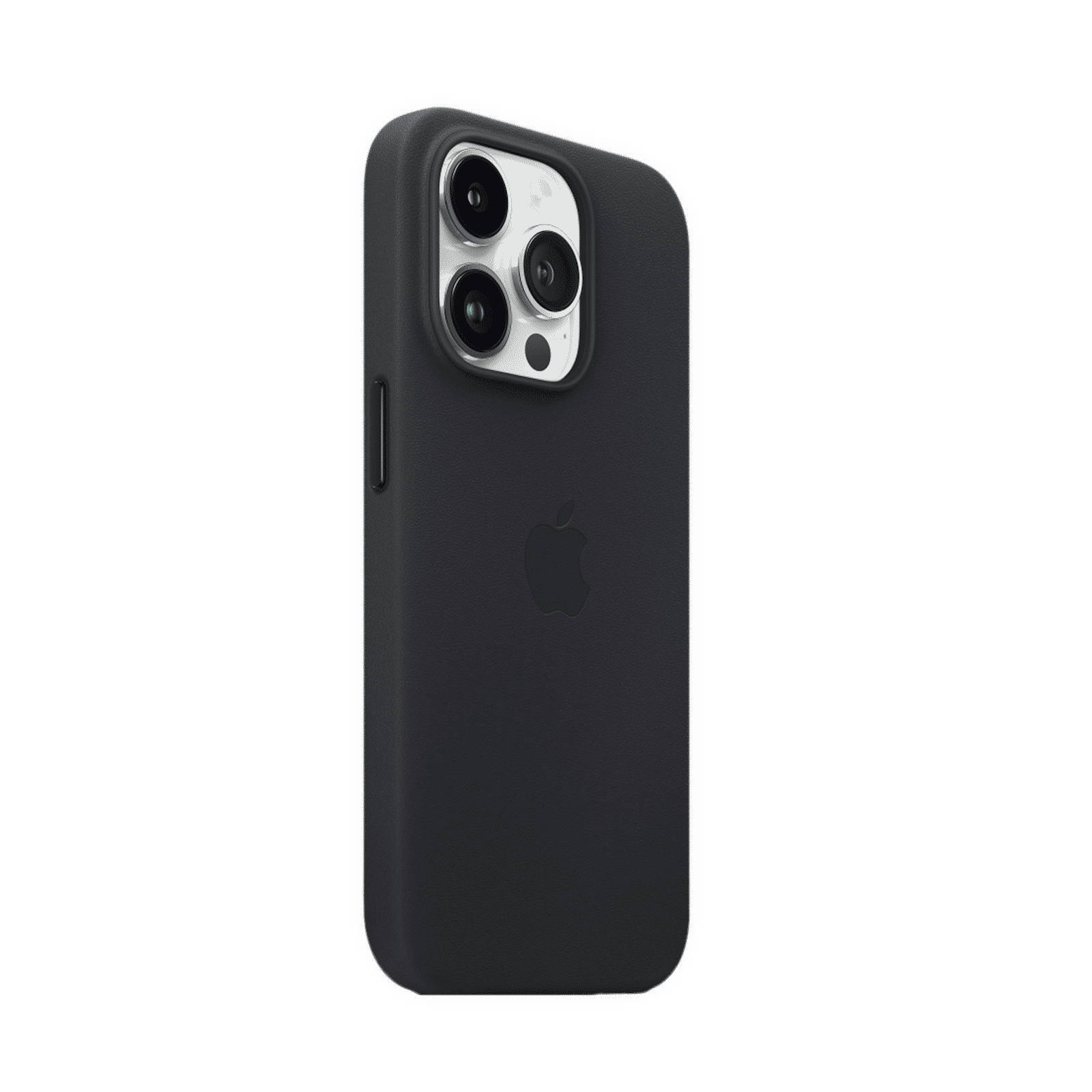 Apple Soft Leather Back Cover for Apple iPhone 14 Pro Max (MagSafe Charging Support, Midnight)_2