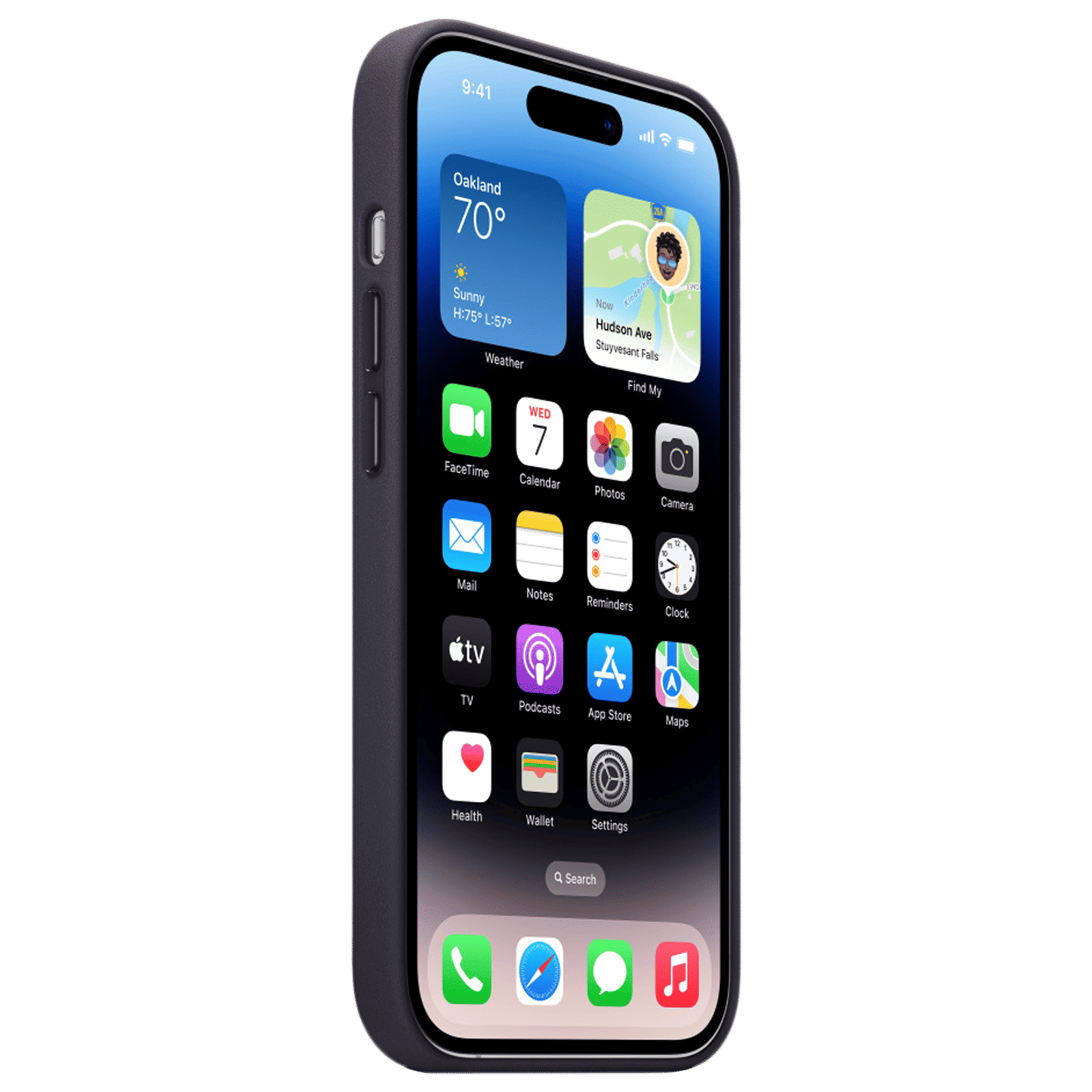 Apple Soft Leather Back Cover for Apple iPhone 14 Pro Max (MagSafe Charging Support, Ink) Apple Soft Leather Back Cover for Apple iPhone 14 Pro Max (MagSafe Charging Support, Ink)_3