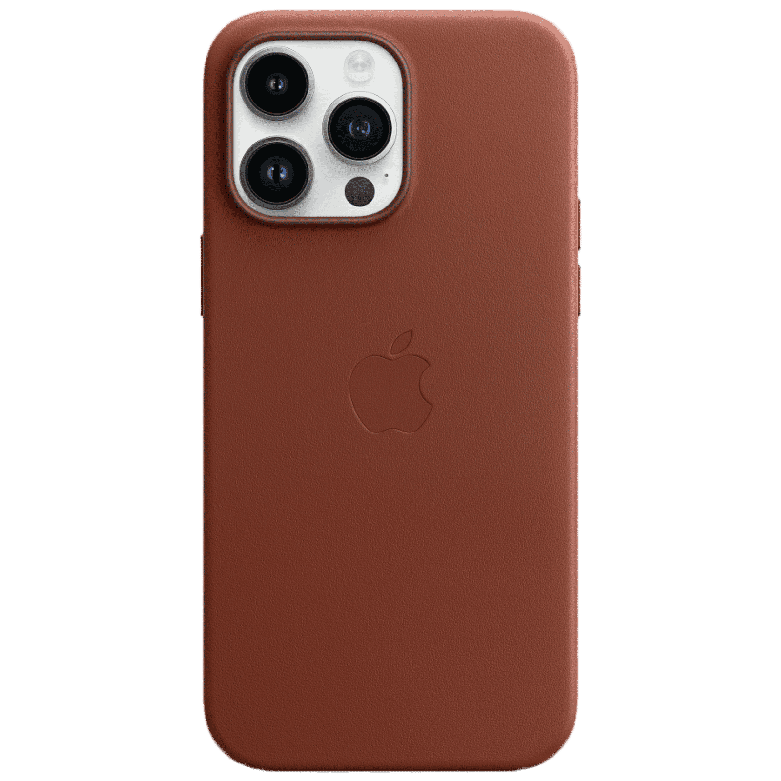 Apple Soft Leather Back Cover for Apple iPhone 14 Pro Max (MagSafe Charging Support, Umber)_1