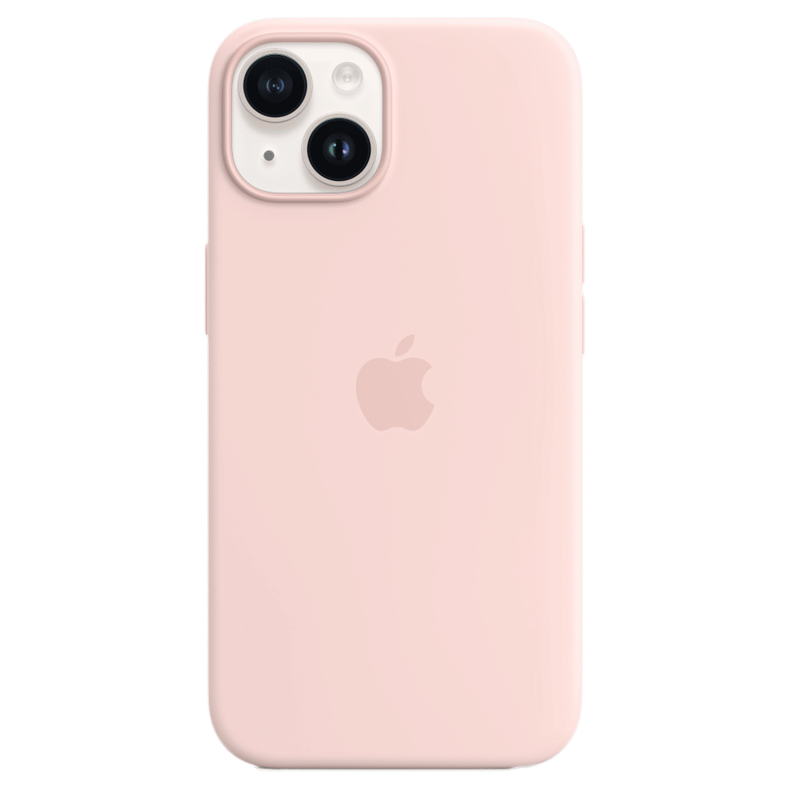 Apple Soft Silicone Back Cover for Apple iPhone 14 (MagSafe Charging Support, Chalk Pink)_1
