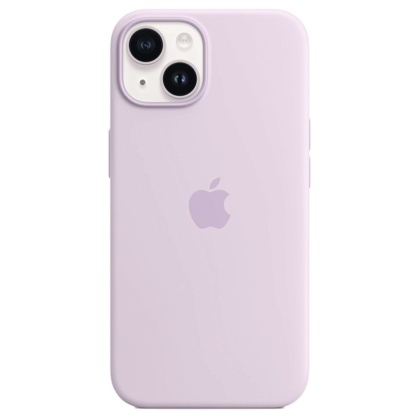 Apple Soft Silicone Back Cover for Apple iPhone 14 (MagSafe Charging Support, Lilac)_1