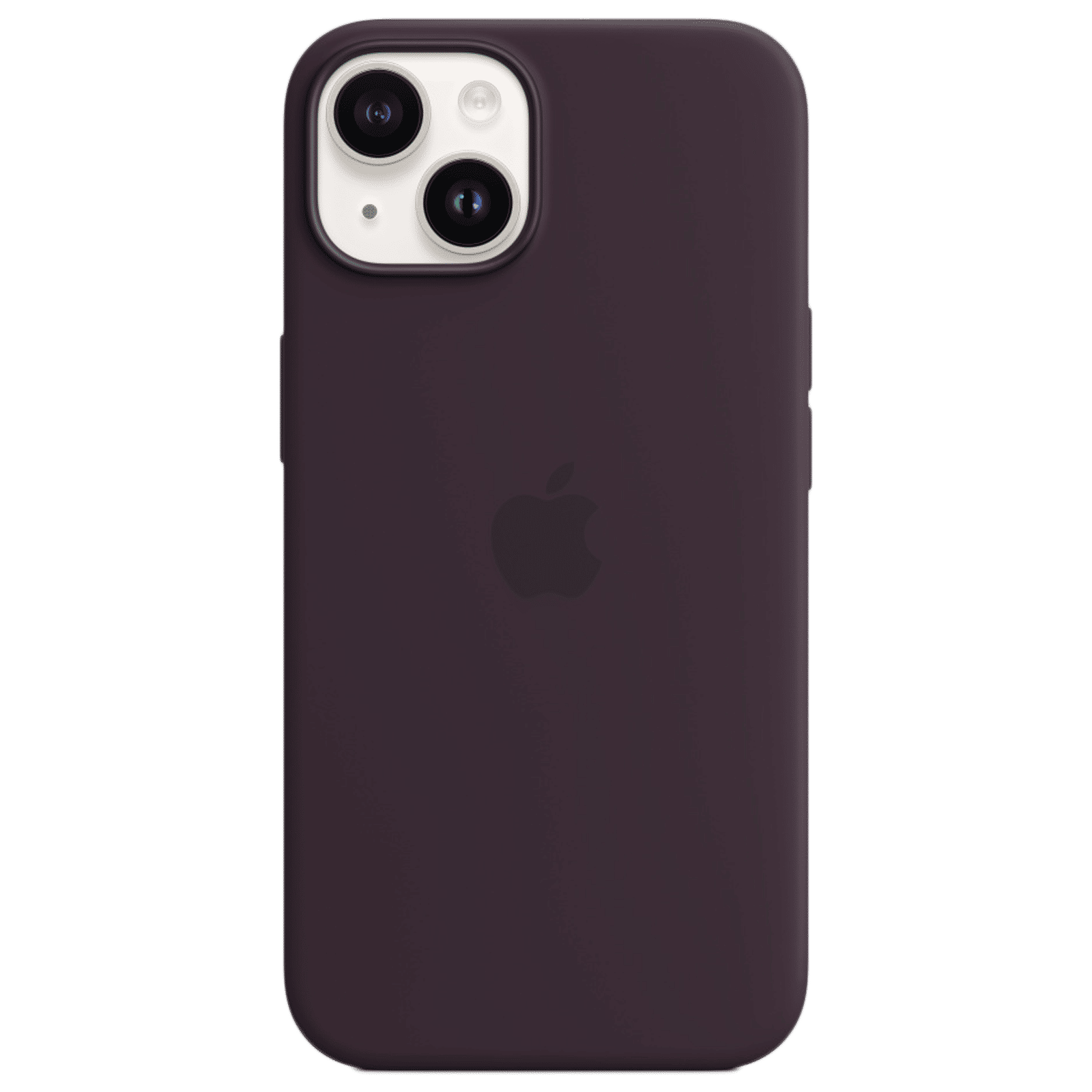 Apple Soft Silicone Back Cover for Apple iPhone 14 (MagSafe Charging Support, Elderberry)_1