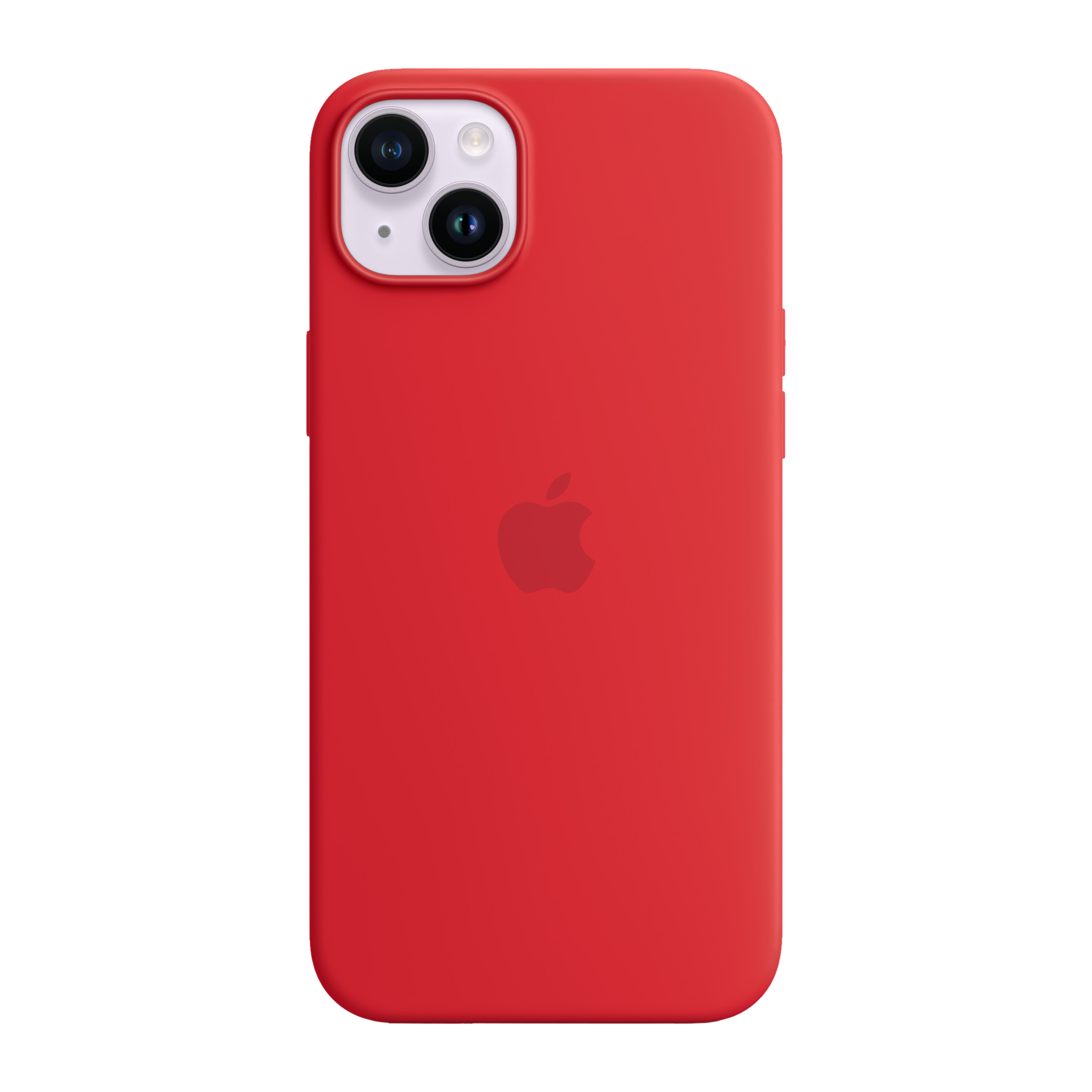 Apple Soft Silicone Back Cover for Apple iPhone 14 Plus (MagSafe Charging Support, (Product) Red)_1