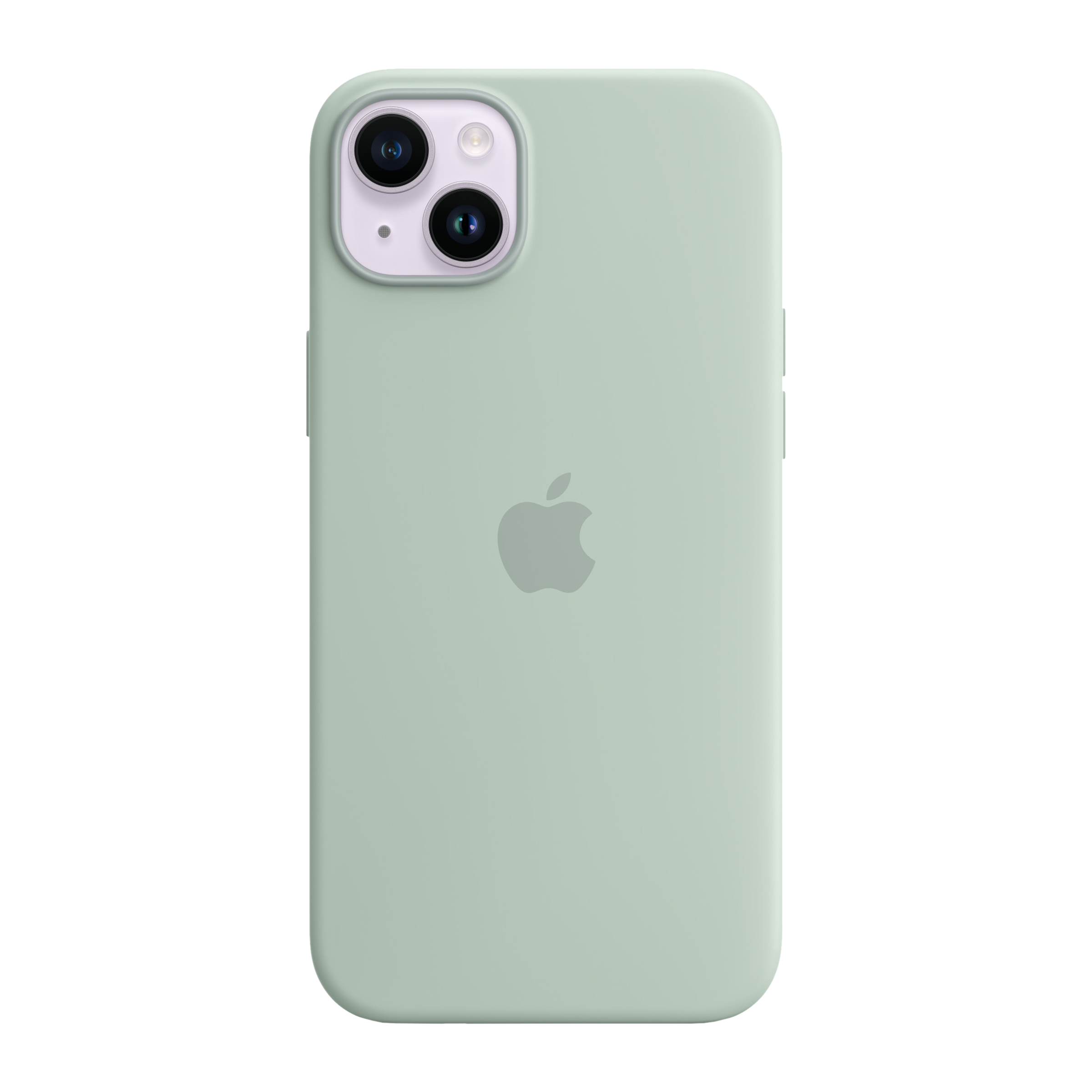 Apple Soft Silicone Back Cover for Apple iPhone 14 Plus (MagSafe Charging Support, Succulent)_1