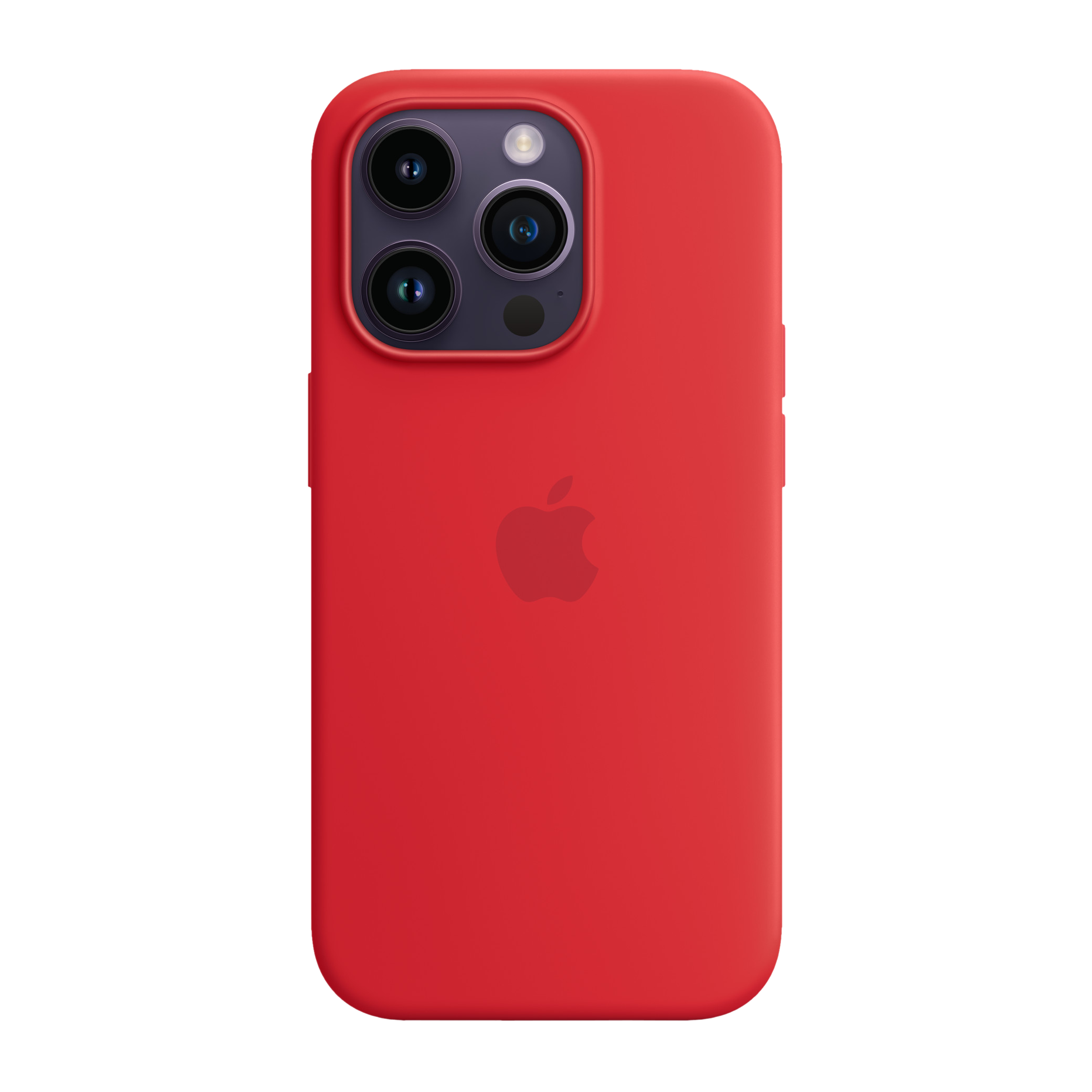 Apple Soft Silicone Back Cover for Apple iPhone 14 Pro (MagSafe Charging Support, (Product) Red)_1