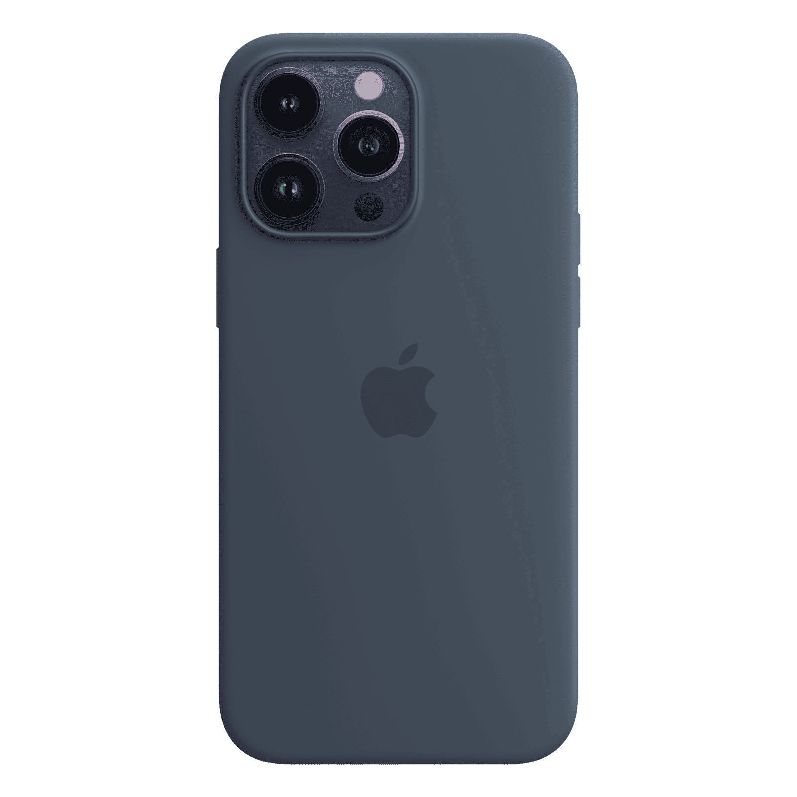 Apple Soft Silicone Back Cover for Apple iPhone 14 Pro Max (MagSafe Charging Support, Storm Blue)_1