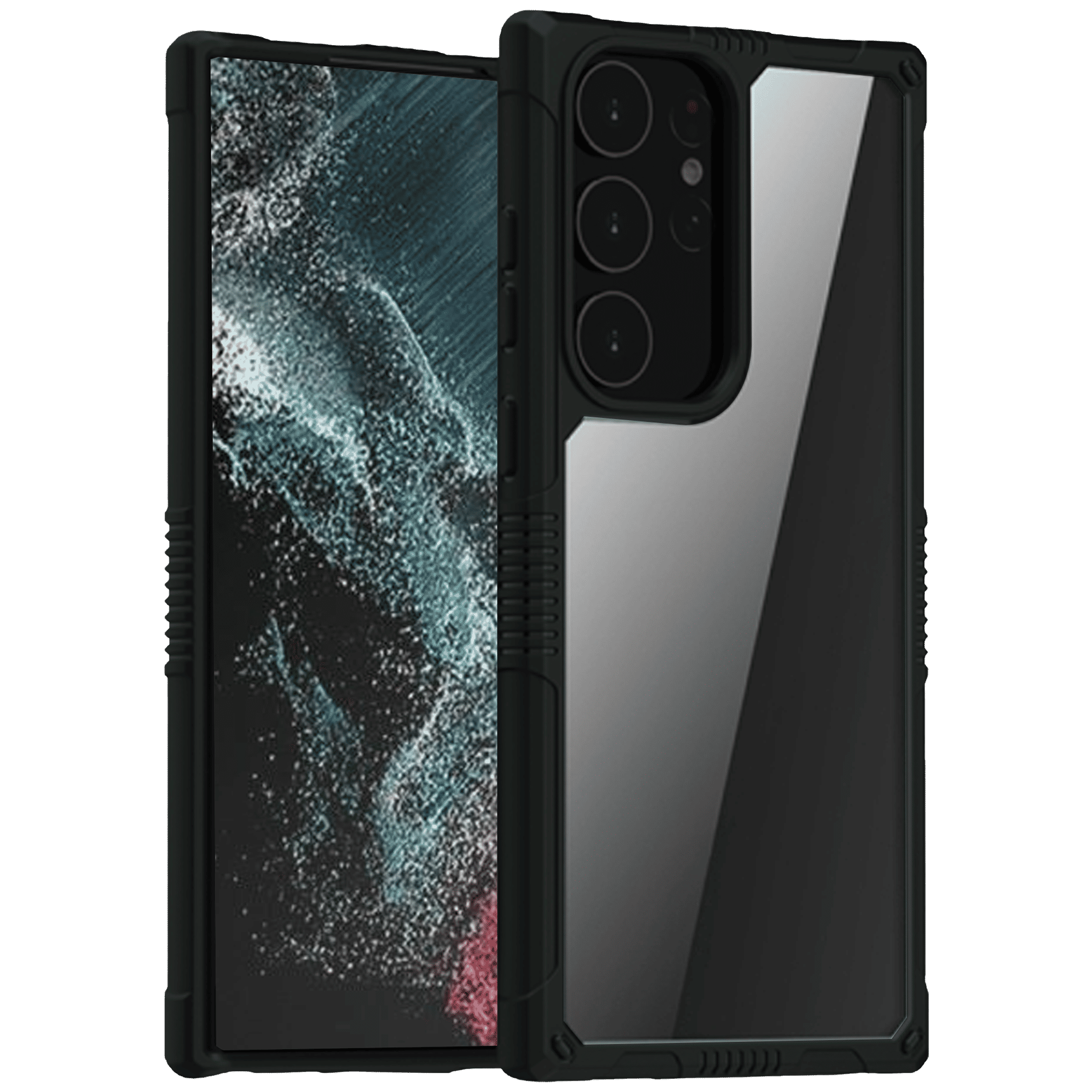 Inbase Geo Armor Back Cover for SAMSUNG Galaxy S23 Ultra (Dual-Layer Design, Black) Inbase Geo Armor Back Cover for SAMSUNG Galaxy S23 Ultra (Dual-Layer Design, Black)_1