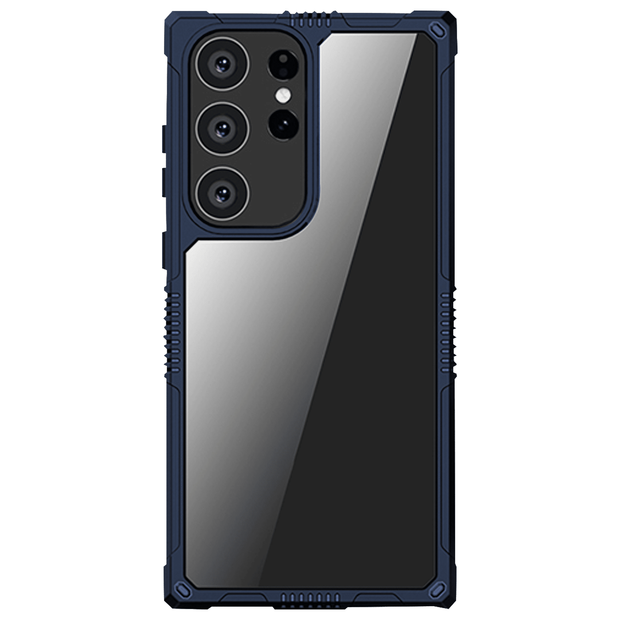 Inbase Geo Armor Back Cover for SAMSUNG Galaxy S23 Ultra (Dual-Layer Design, Dark Blue)_6