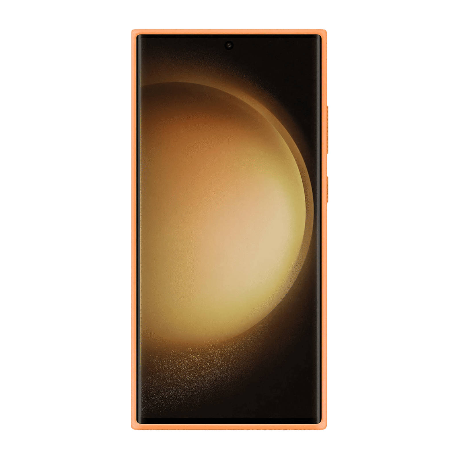 SAMSUNG Soft Silicone Back Case for Galaxy S23 Ultra (Scratch Resistant, Orange)_6