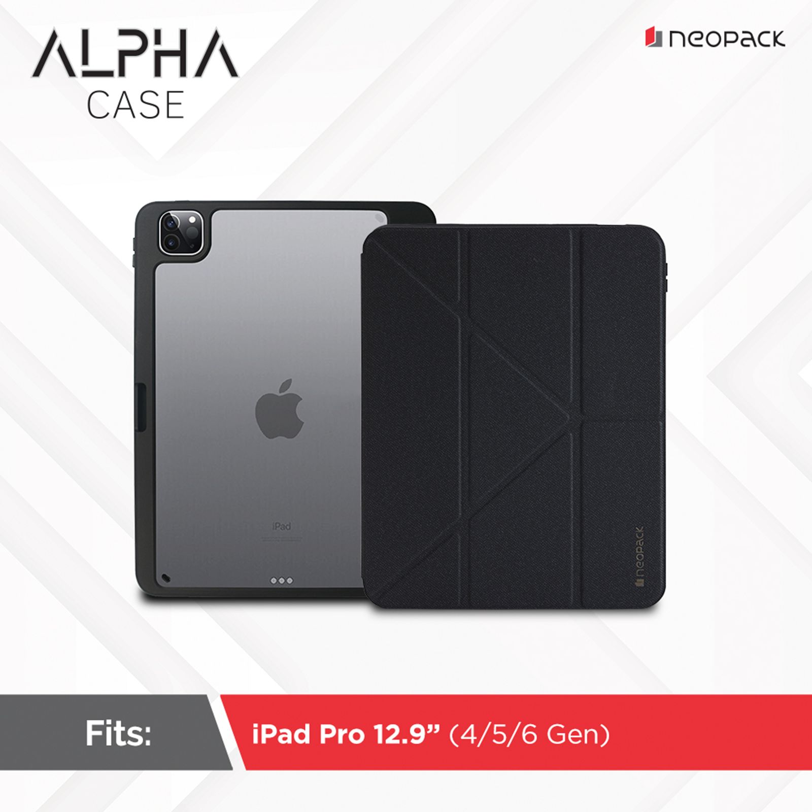 neopack Alpha Case for Apple iPad 12.9 Pro (Ultra Slim Profile, Black)_3