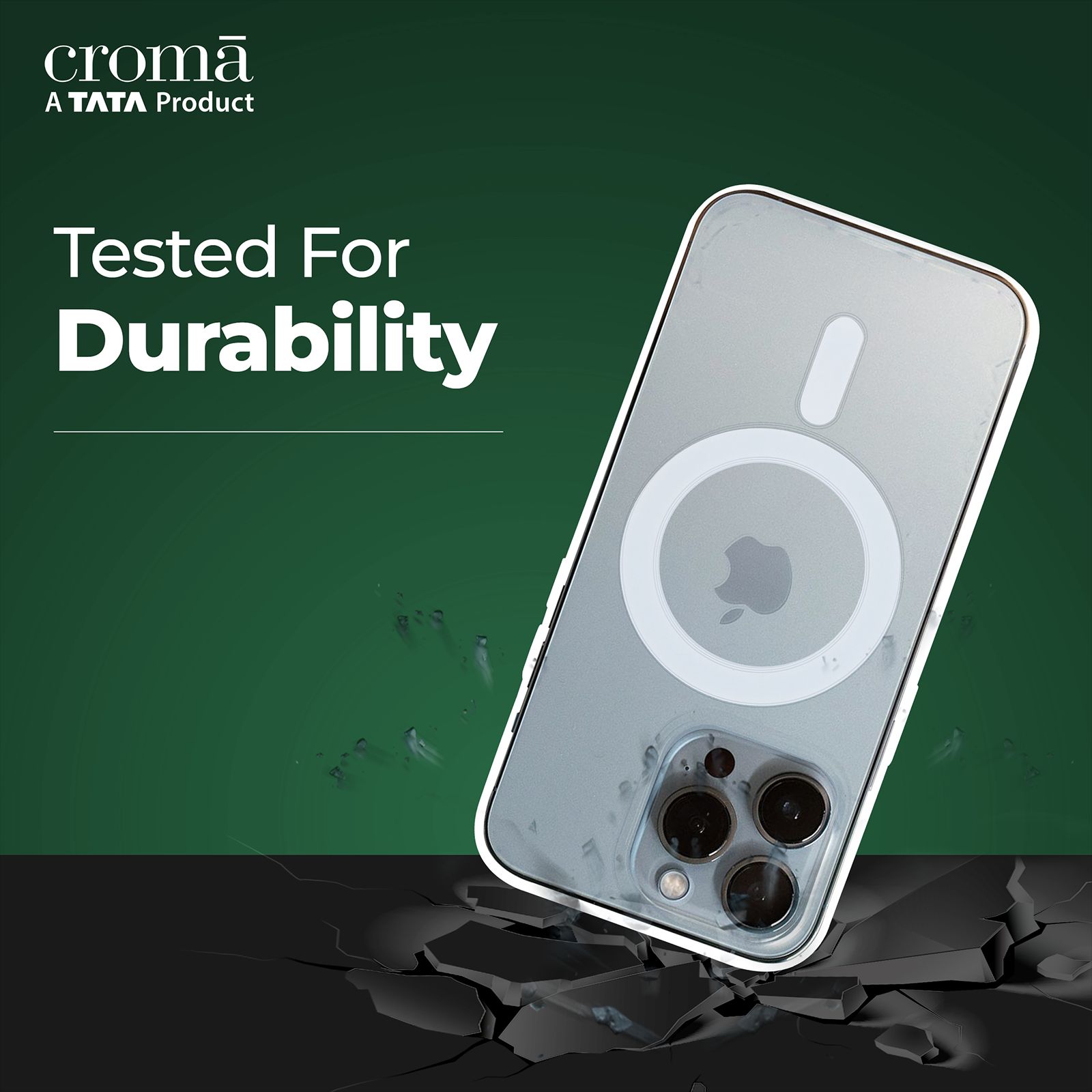 Croma TPU Back Case for Apple iPhone 14 Pro (Apple Compatible, Transparent)_9