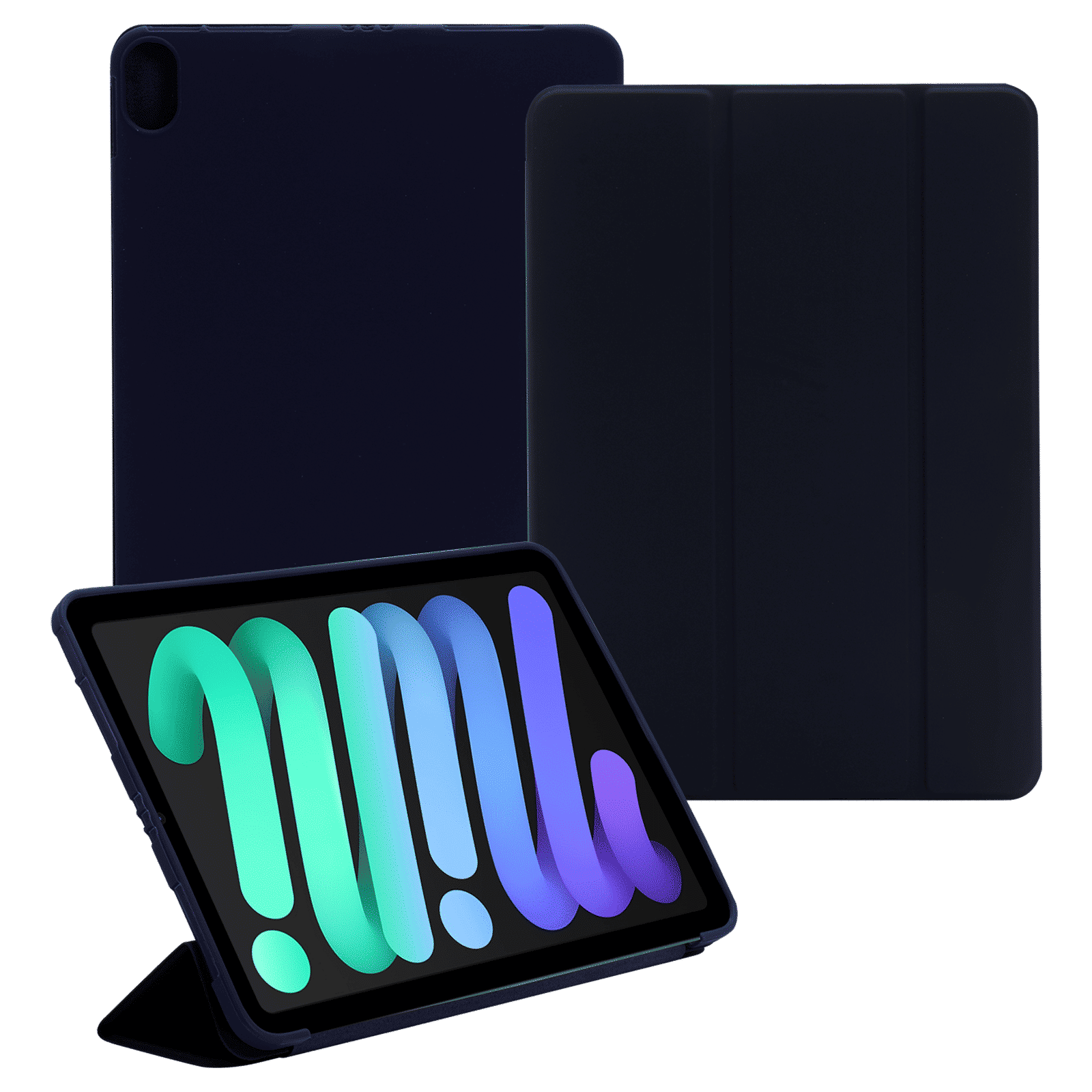 Croma Flip Cover for Apple iPad 10.9 Inch (Apple Compatible, Blue)_7