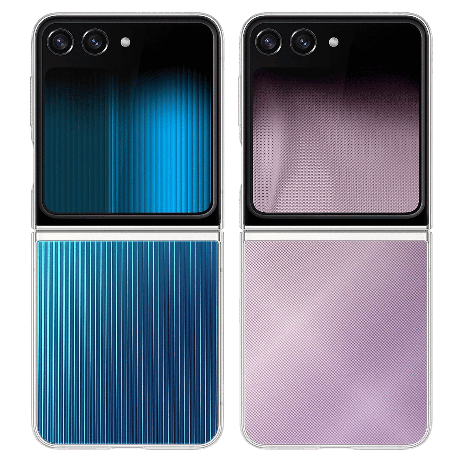 SAMSUNG Back Case for Galaxy Z Flip5 (Swappable and Customizable Design, Transparent)_3