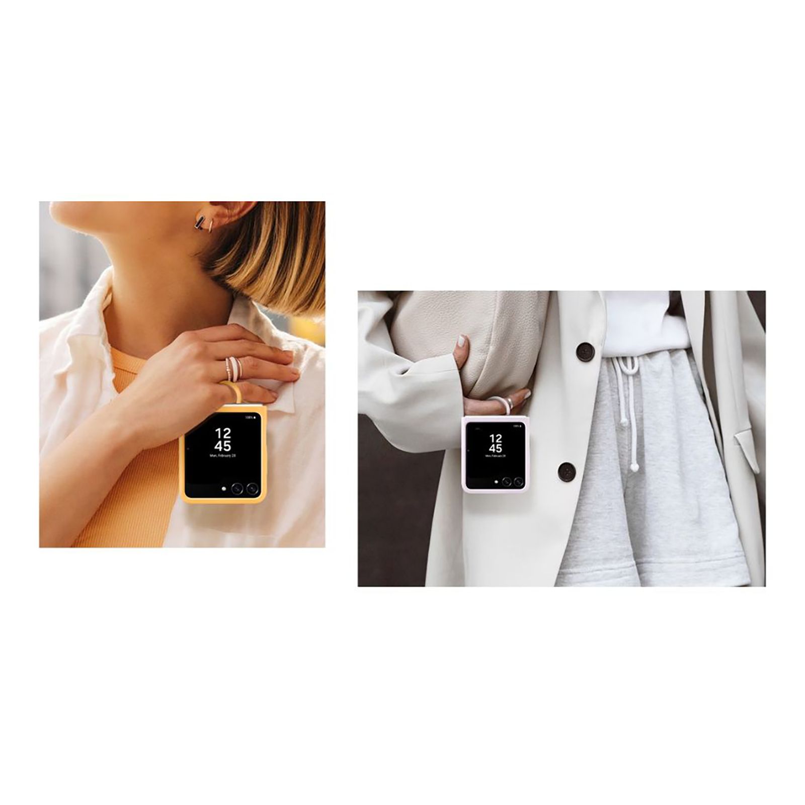 SAMSUNG Soft Silicone Back Case for Galaxy Z Flip5 (Ring Holder, Mint) SAMSUNG Soft Silicone Back Case for Galaxy Z Flip5 (Ring Holder, Mint)_5