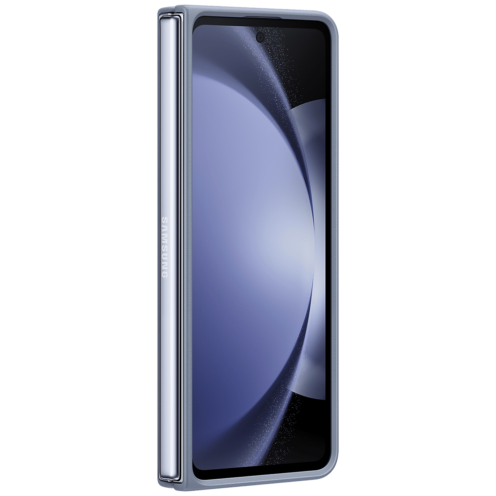 SAMSUNG Soft Eco-Leather Back Case for Galaxy Z Fold5 (Snug and Secure Fit, Icy Blue)_2