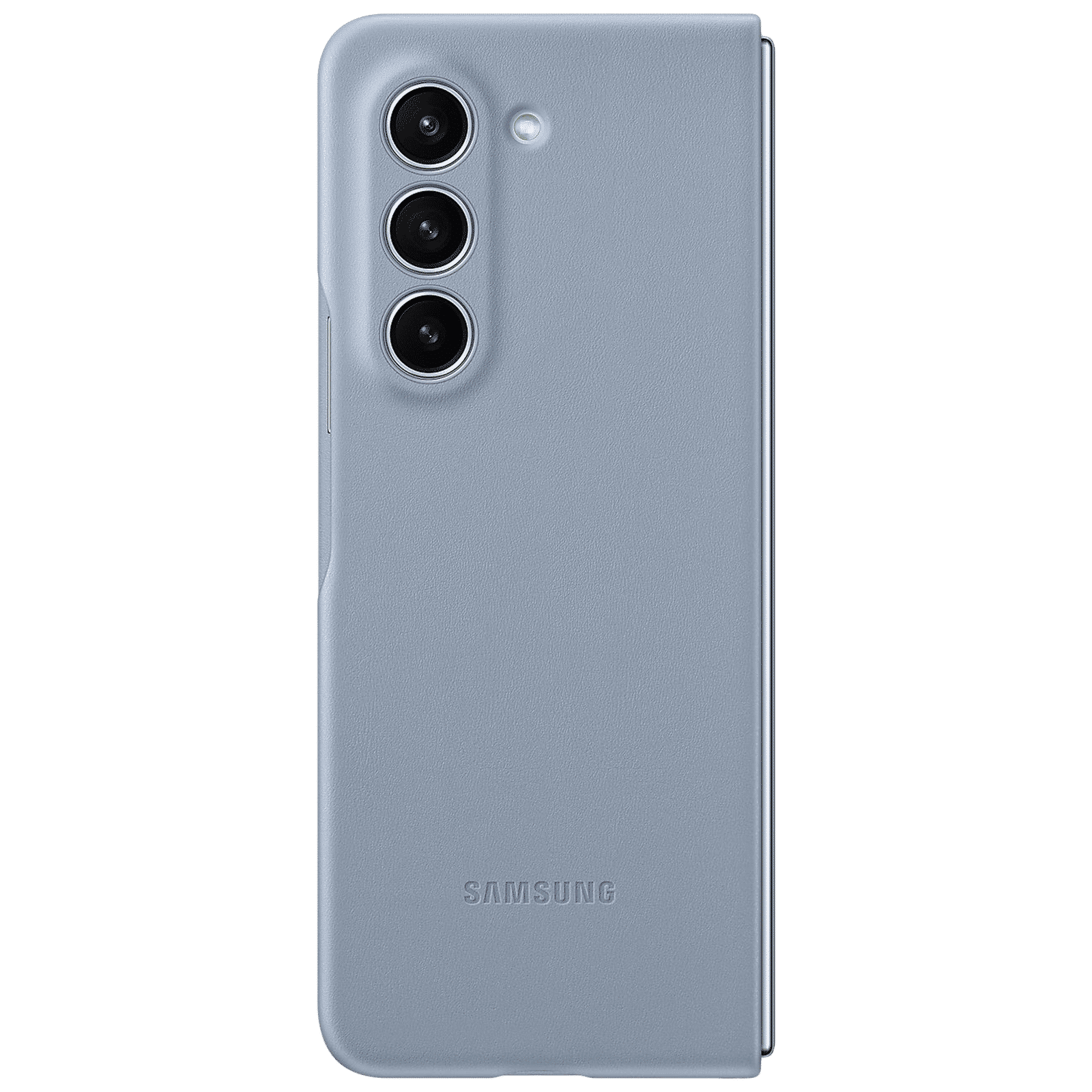SAMSUNG Soft Eco-Leather Back Case for Galaxy Z Fold5 (Snug and Secure Fit, Icy Blue)_3