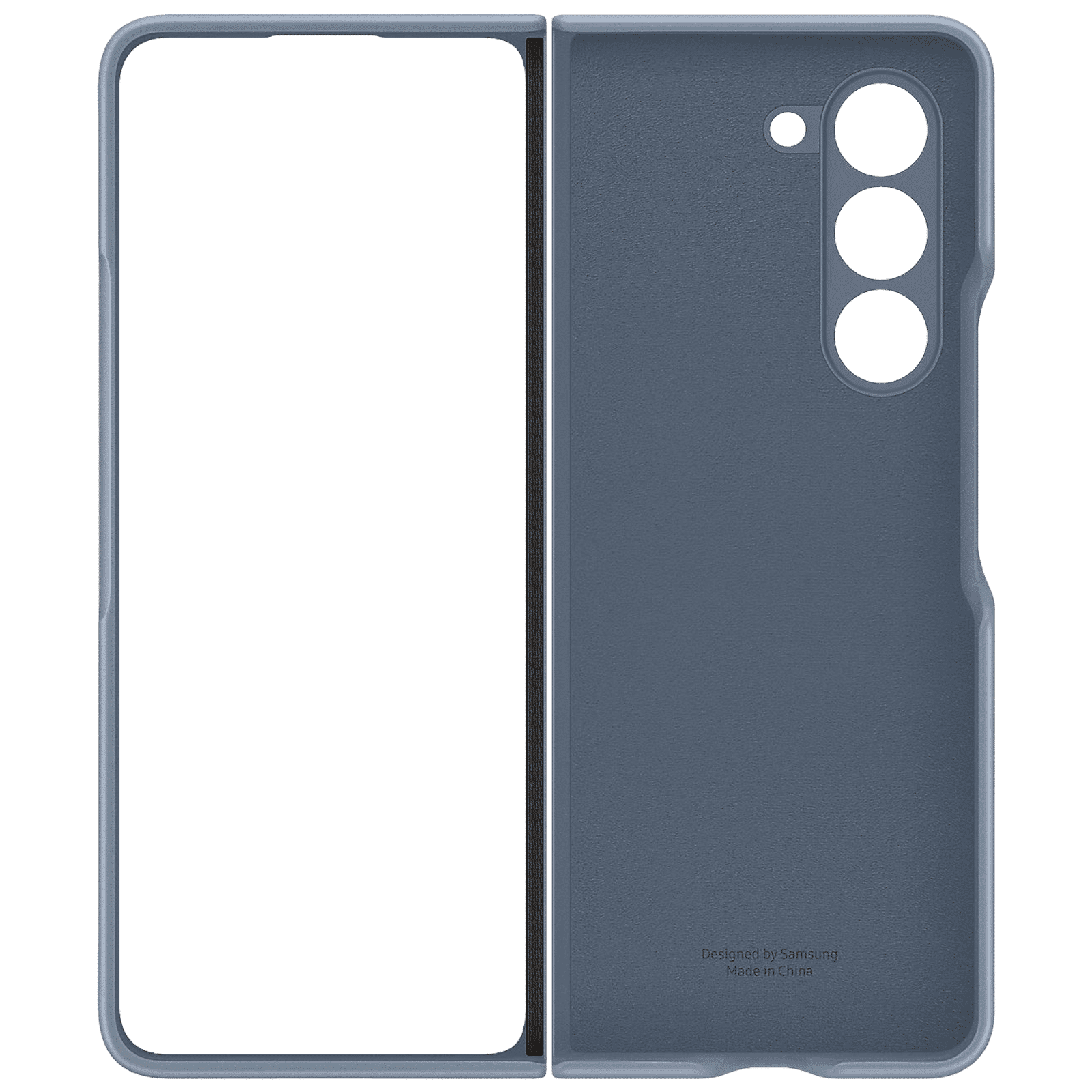 SAMSUNG Soft Eco-Leather Back Case for Galaxy Z Fold5 (Snug and Secure Fit, Icy Blue)_4